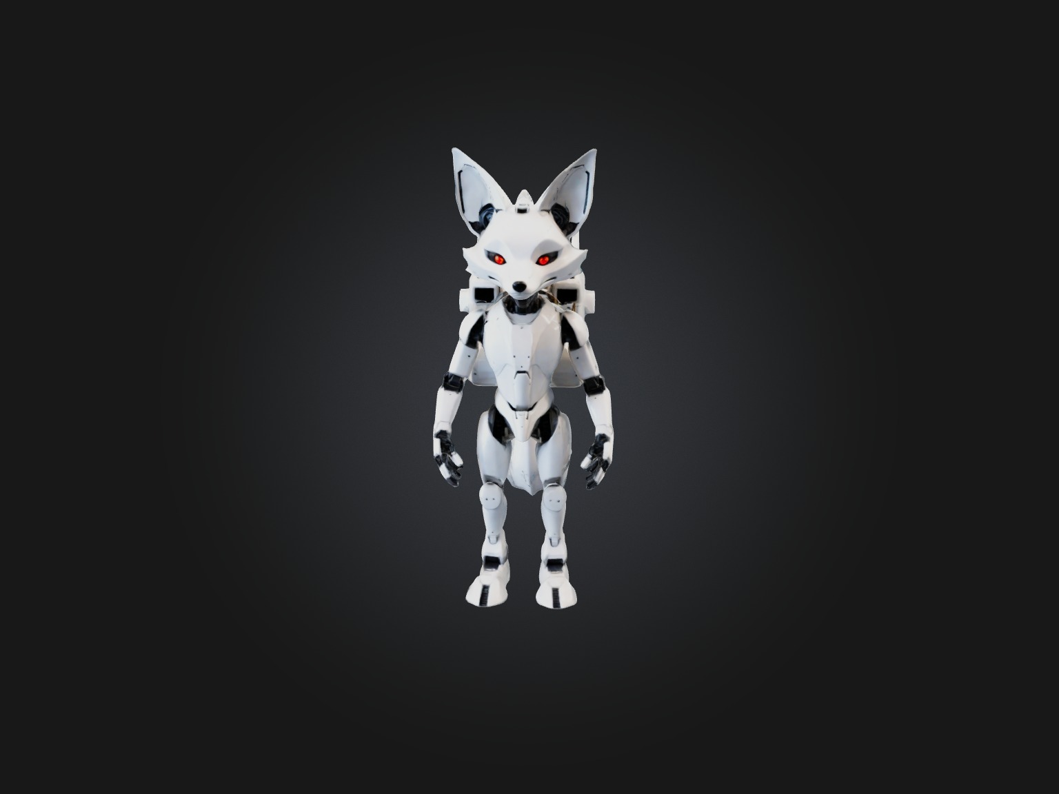 RoboFox Model Low-poly 3D model_3