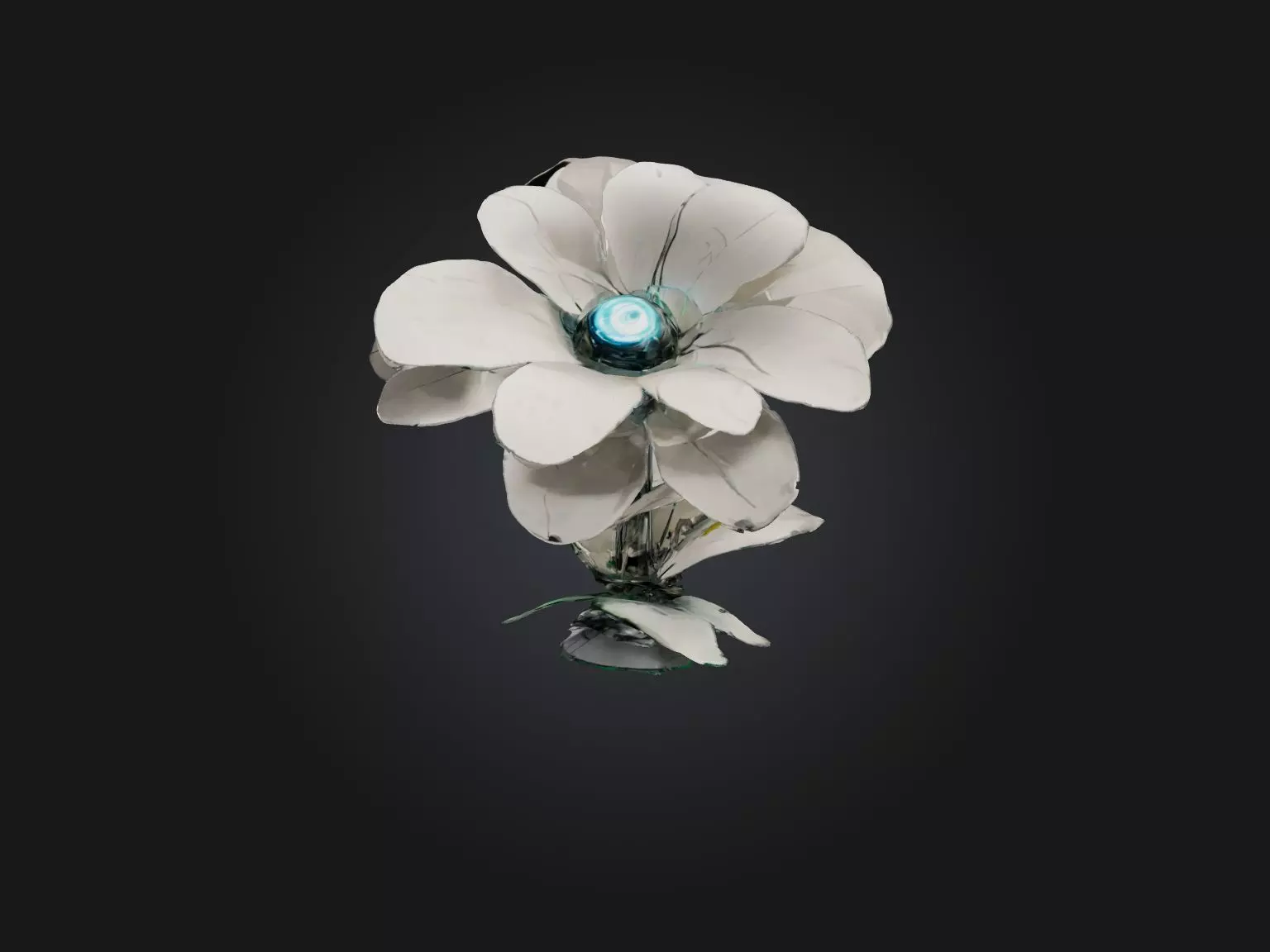 RoboFlower Model Low-poly 3D model_0