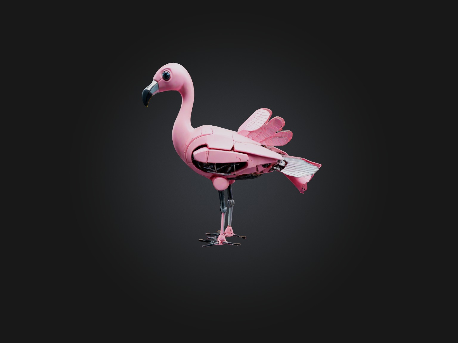 RoboFlamingo Model Low-poly 3D model_2