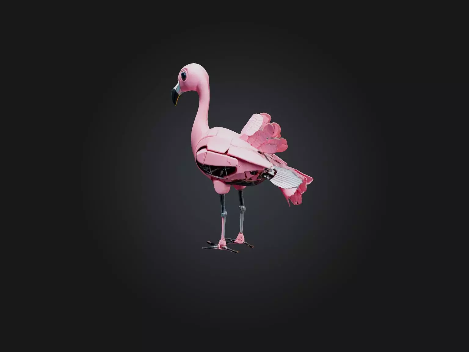 RoboFlamingo Model Low-poly 3D model_0