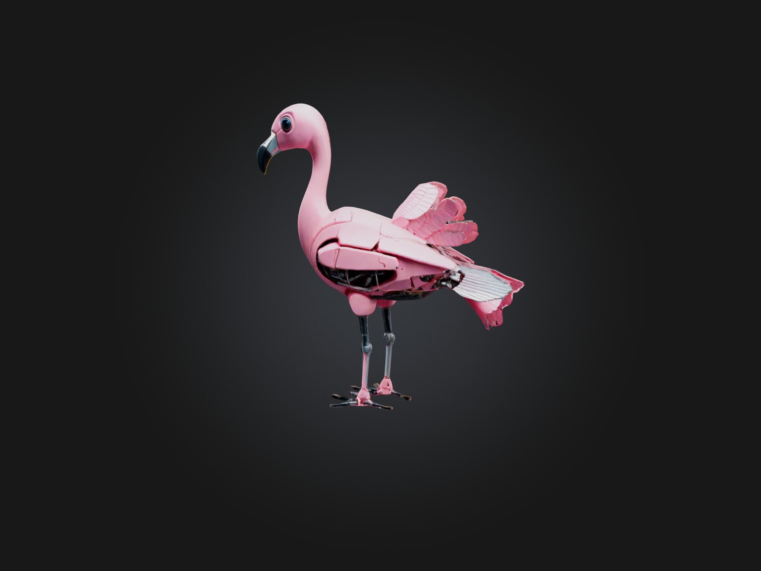 RoboFlamingo Model Low-poly 3D model_8