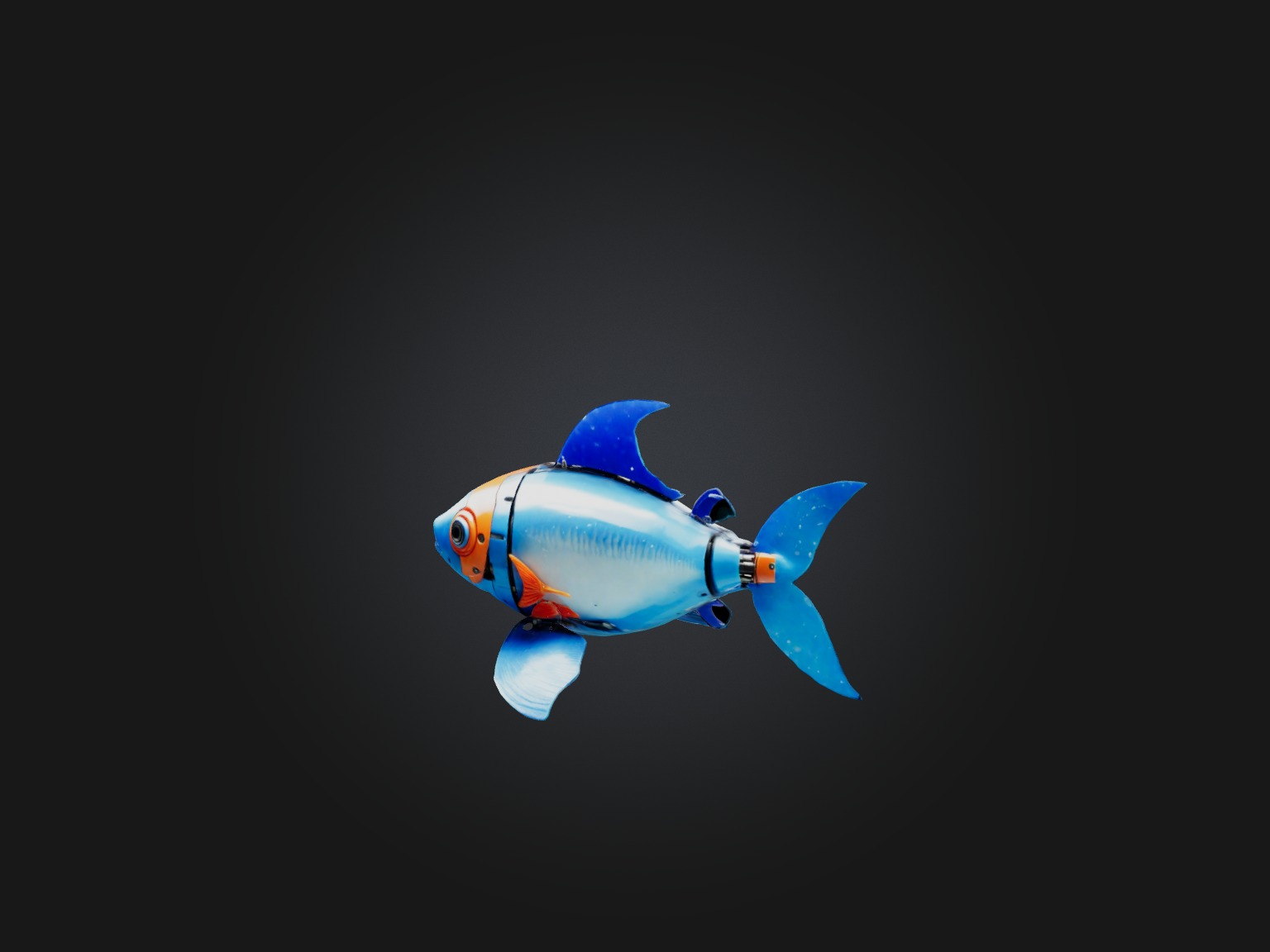 RoboFish Model Low-poly 3D model_8