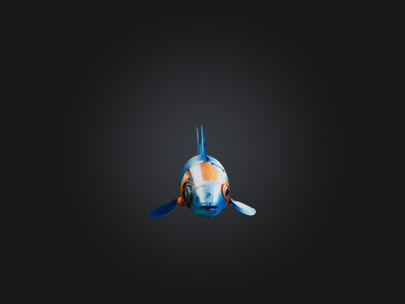 RoboFish Model Low-poly 3D model_7