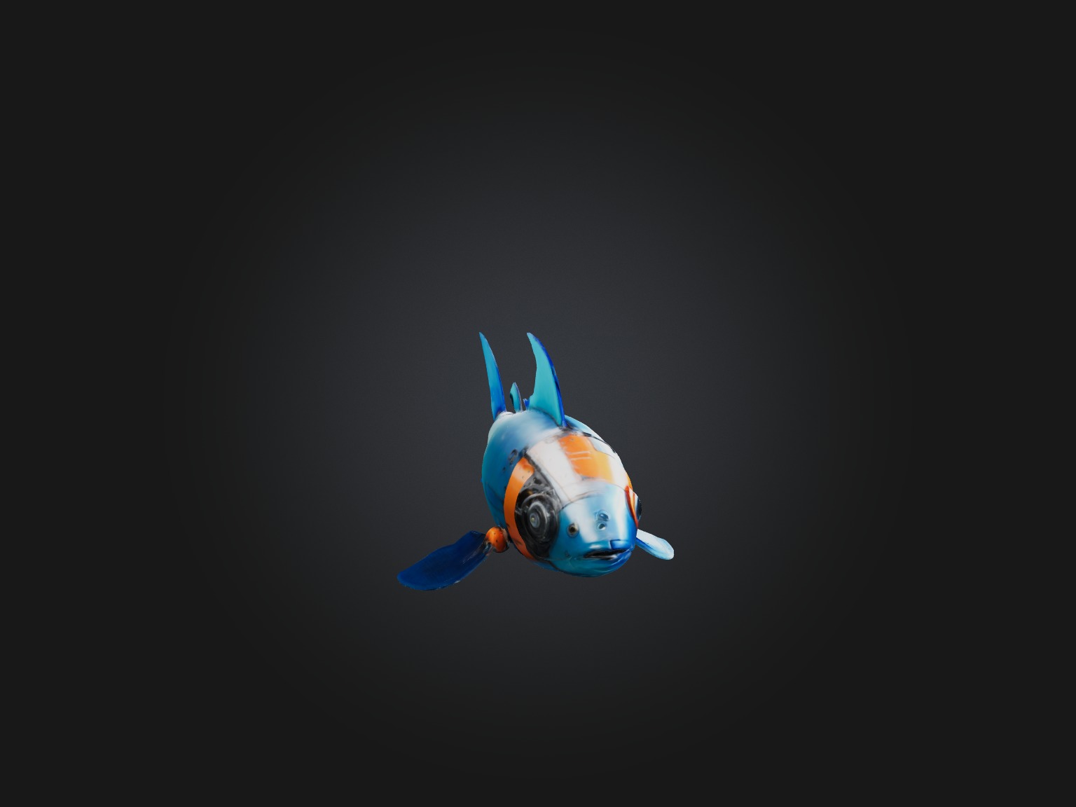 RoboFish Model Low-poly 3D model_9