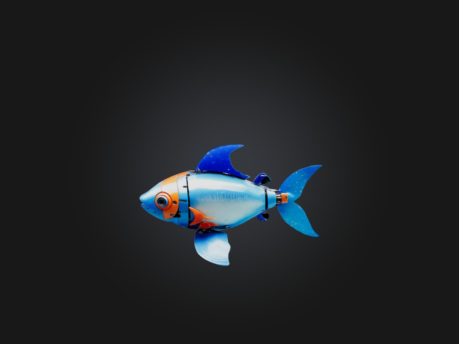 RoboFish Model Low-poly 3D model_3