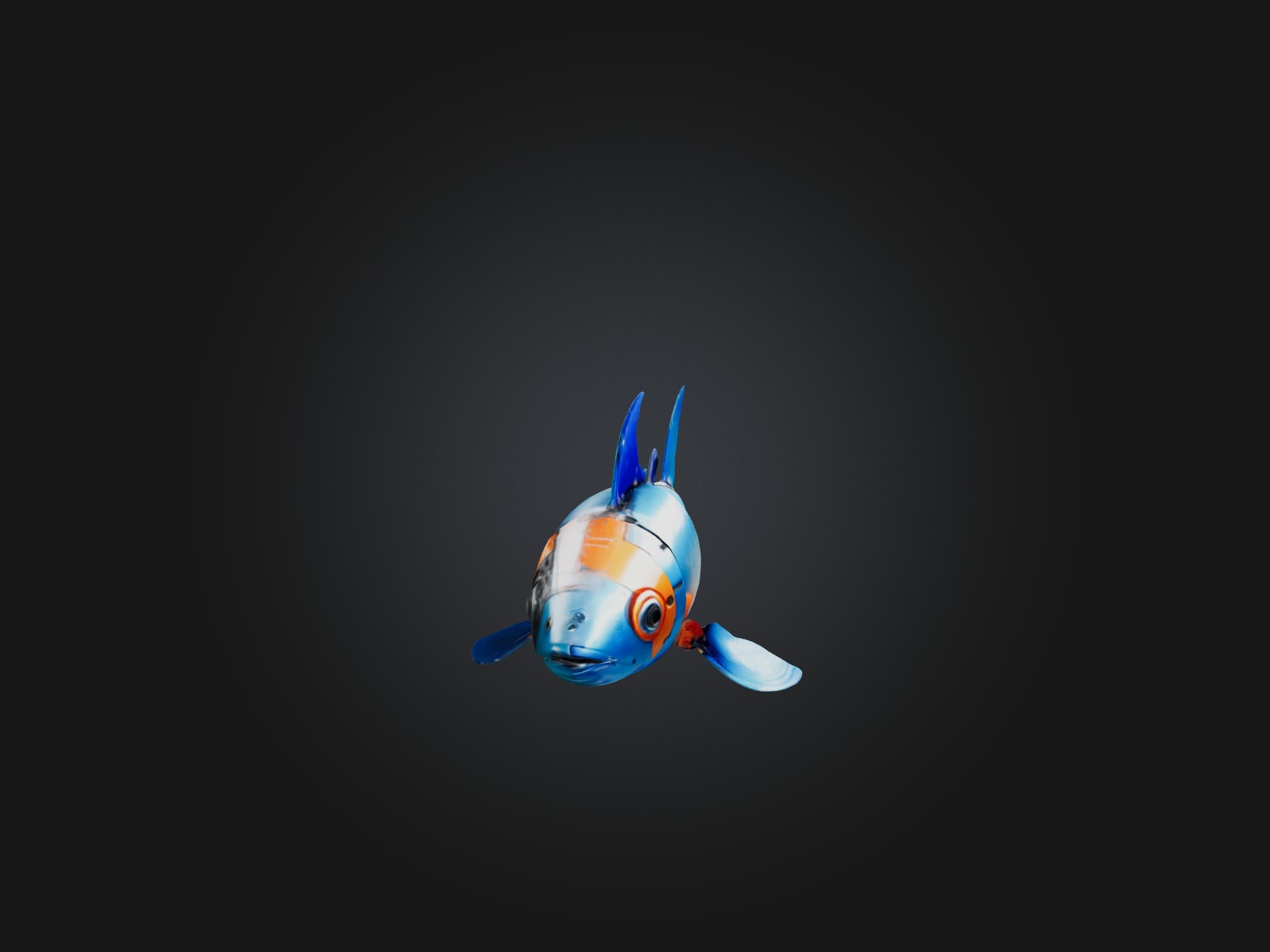 RoboFish Model Low-poly 3D model_6