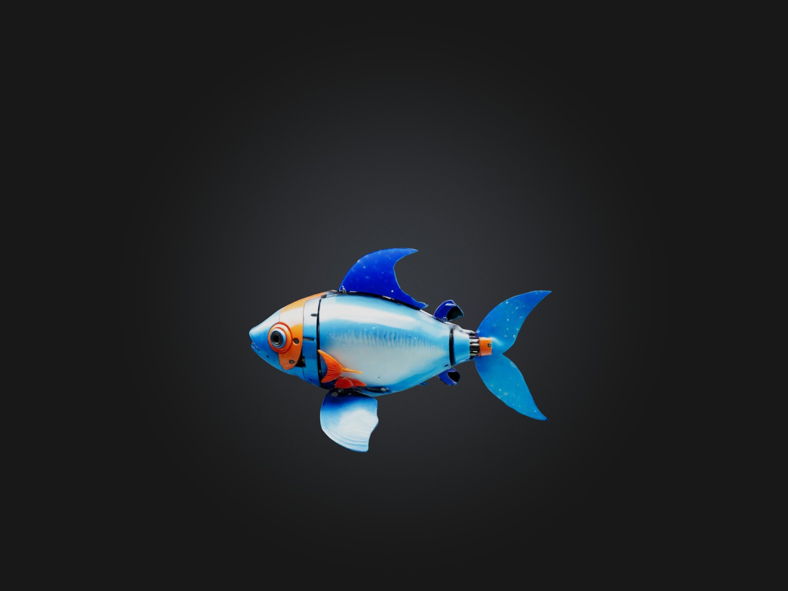 RoboFish Model Low-poly 3D model_2