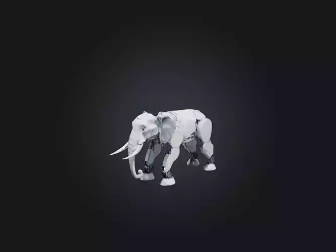 RoboElephant Model Low-poly 3D model
