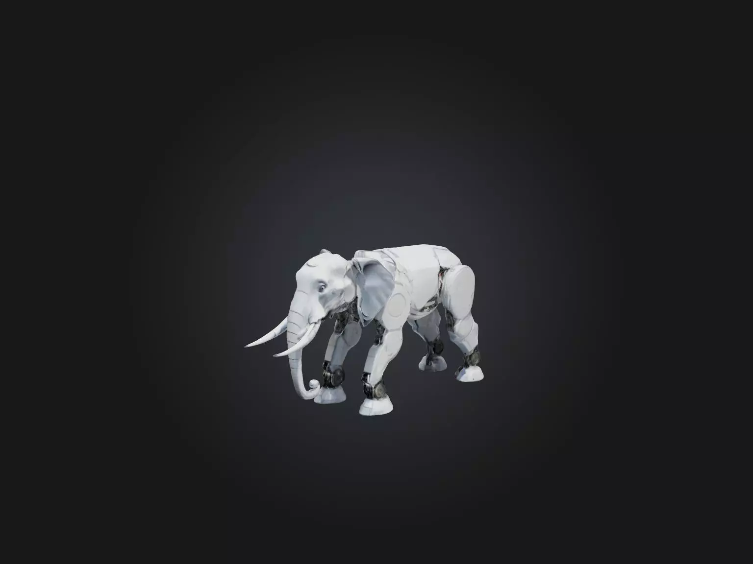 RoboElephant Model Low-poly 3D model_0
