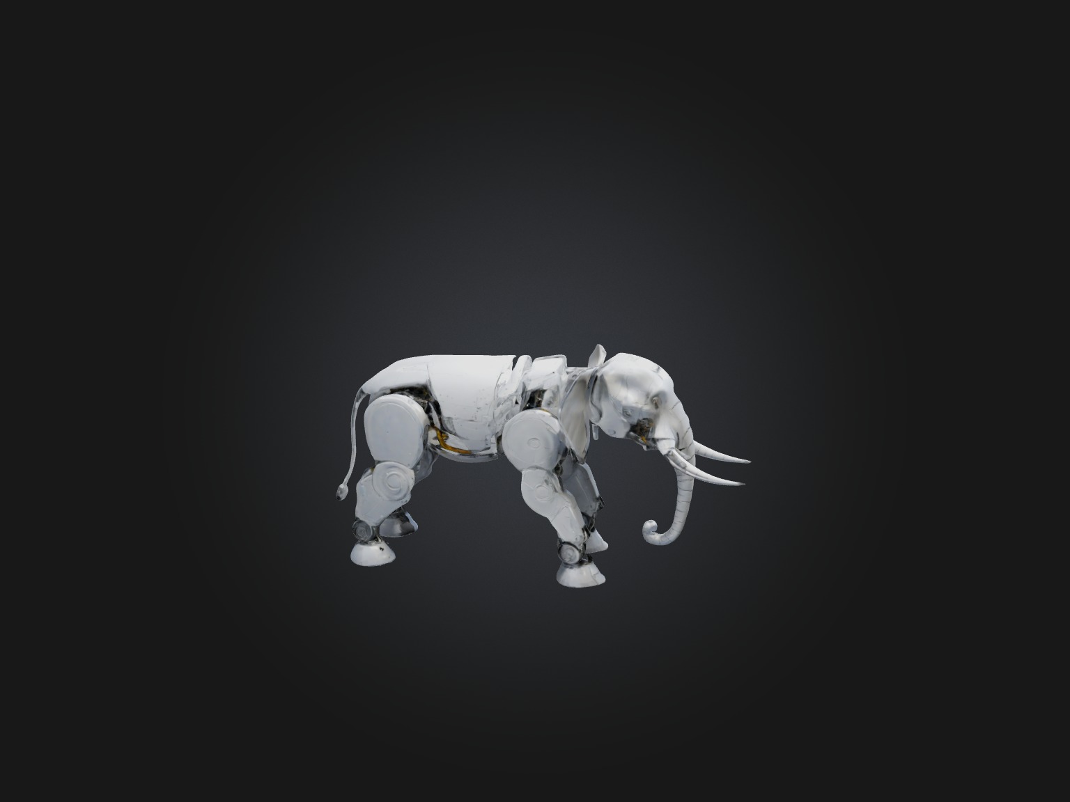 RoboElephant Model Low-poly 3D model_5