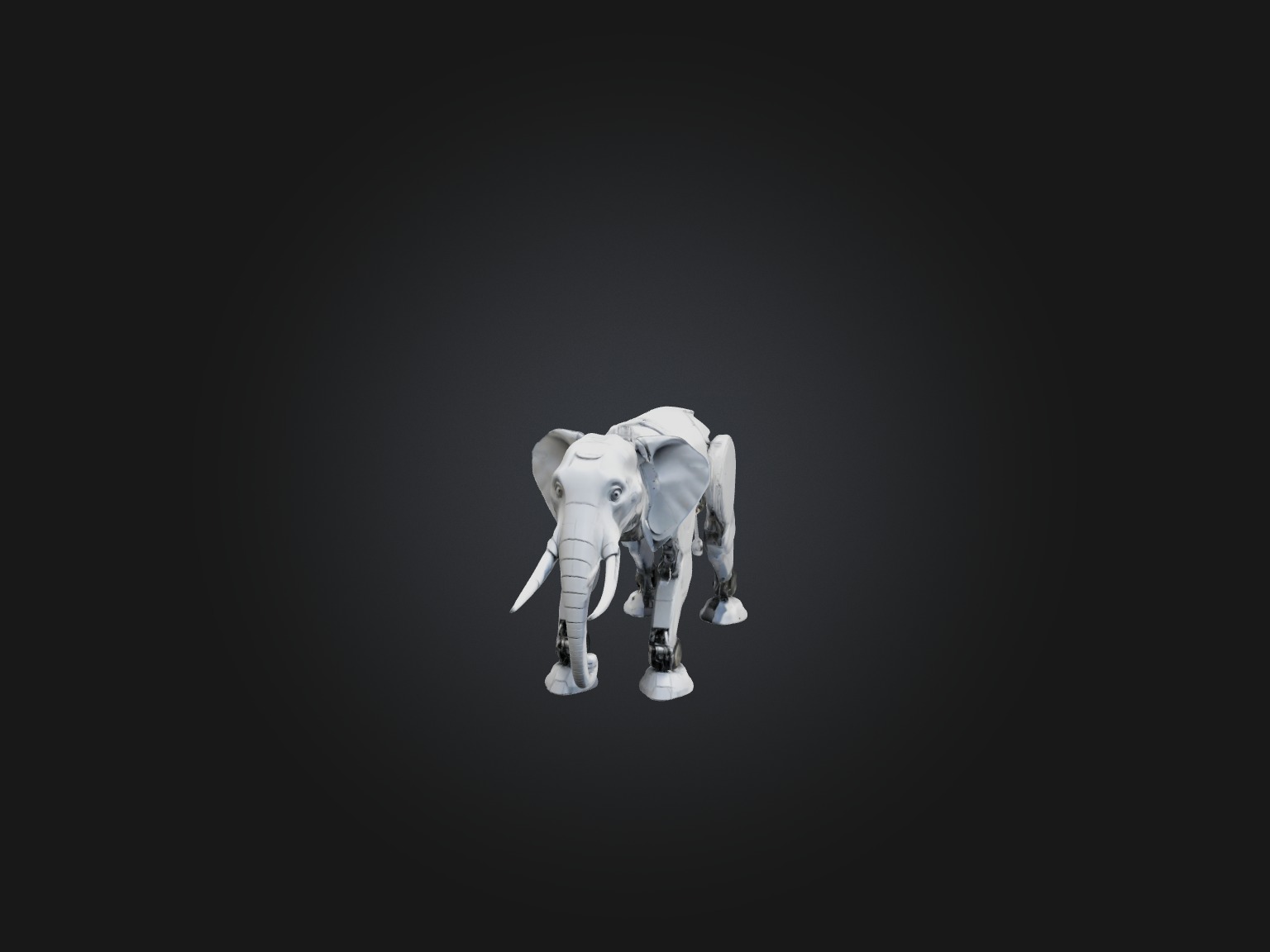 RoboElephant Model Low-poly 3D model_2