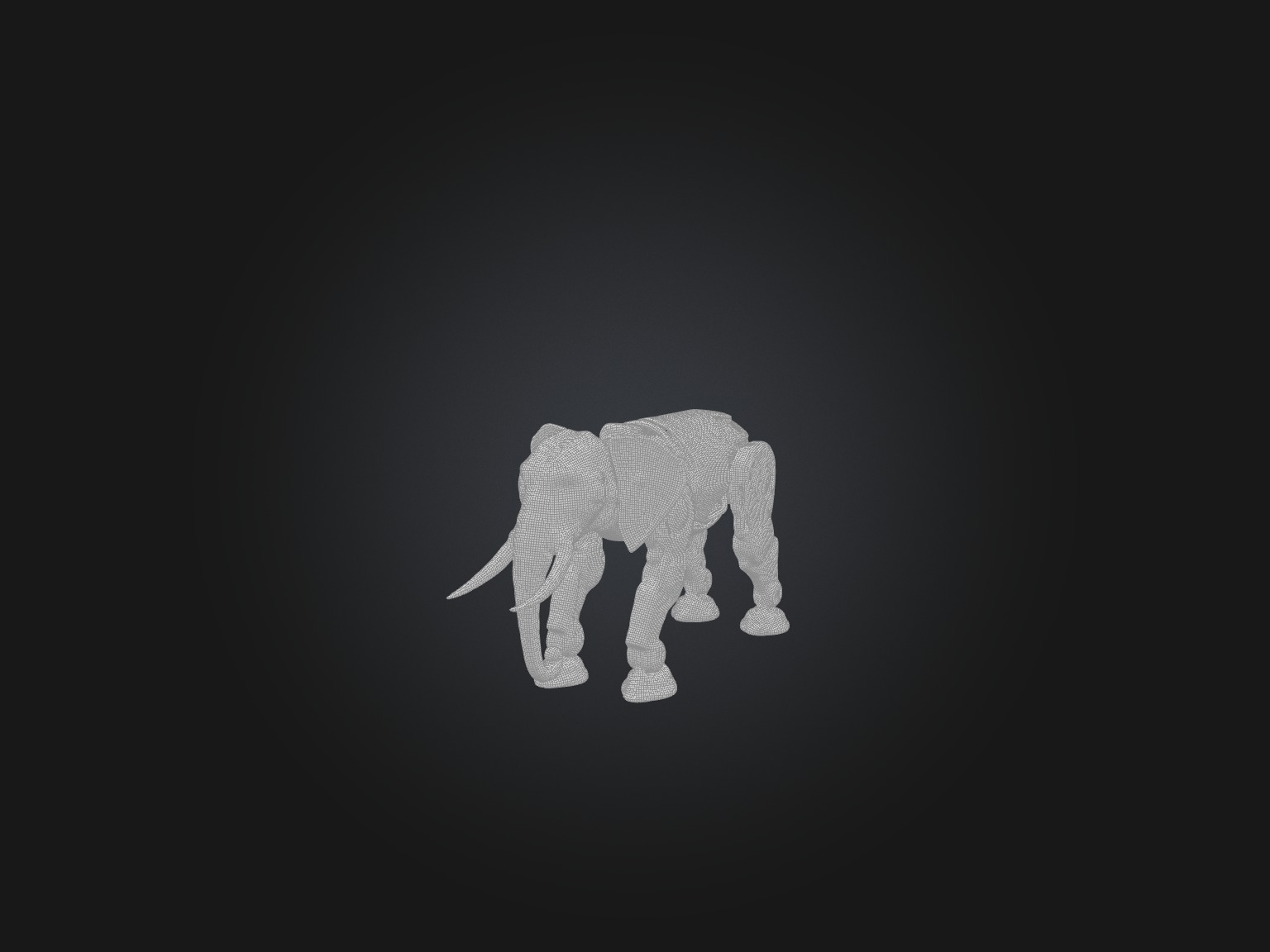 RoboElephant Model Low-poly 3D model_1