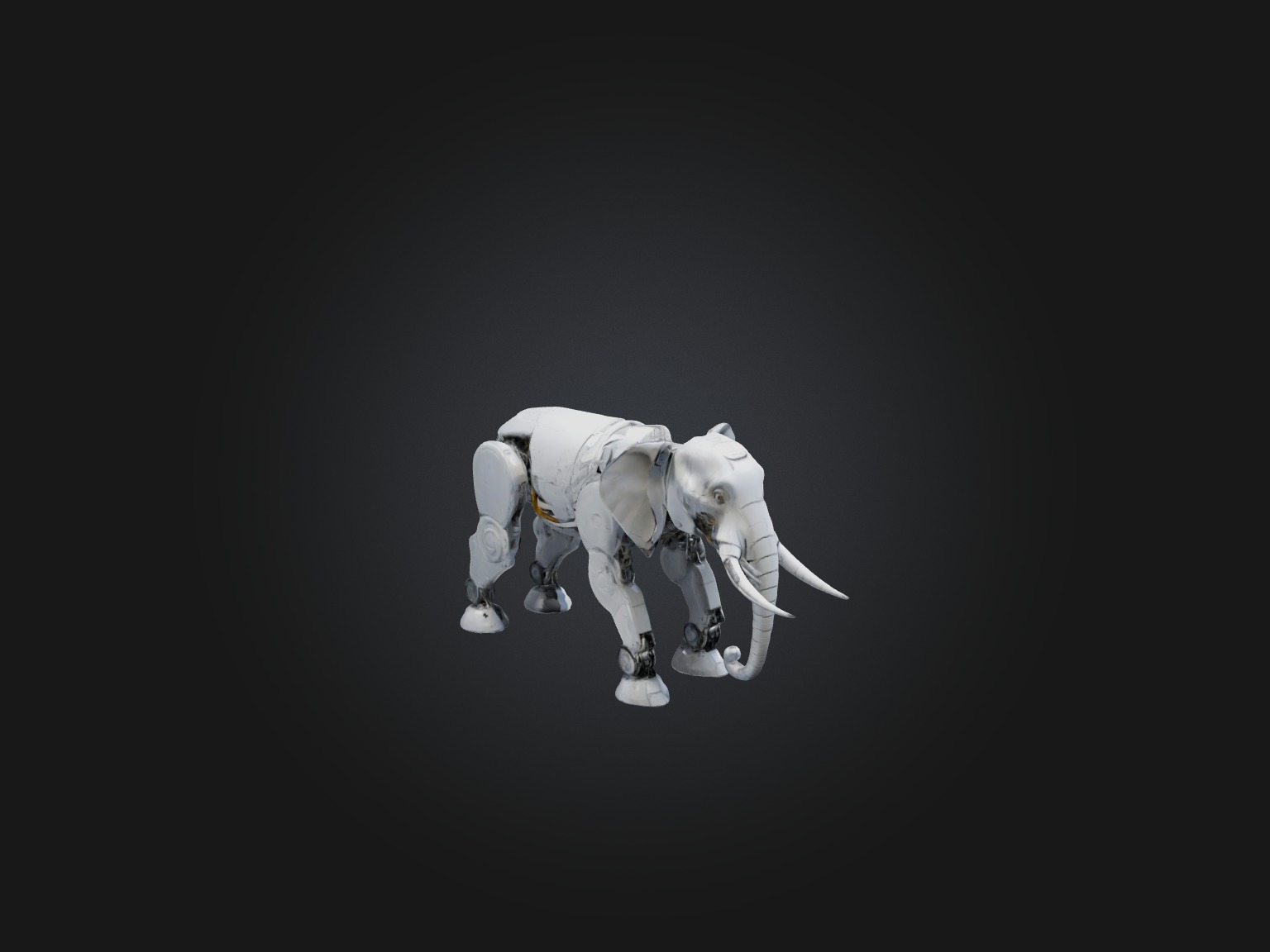RoboElephant Model Low-poly 3D model_4