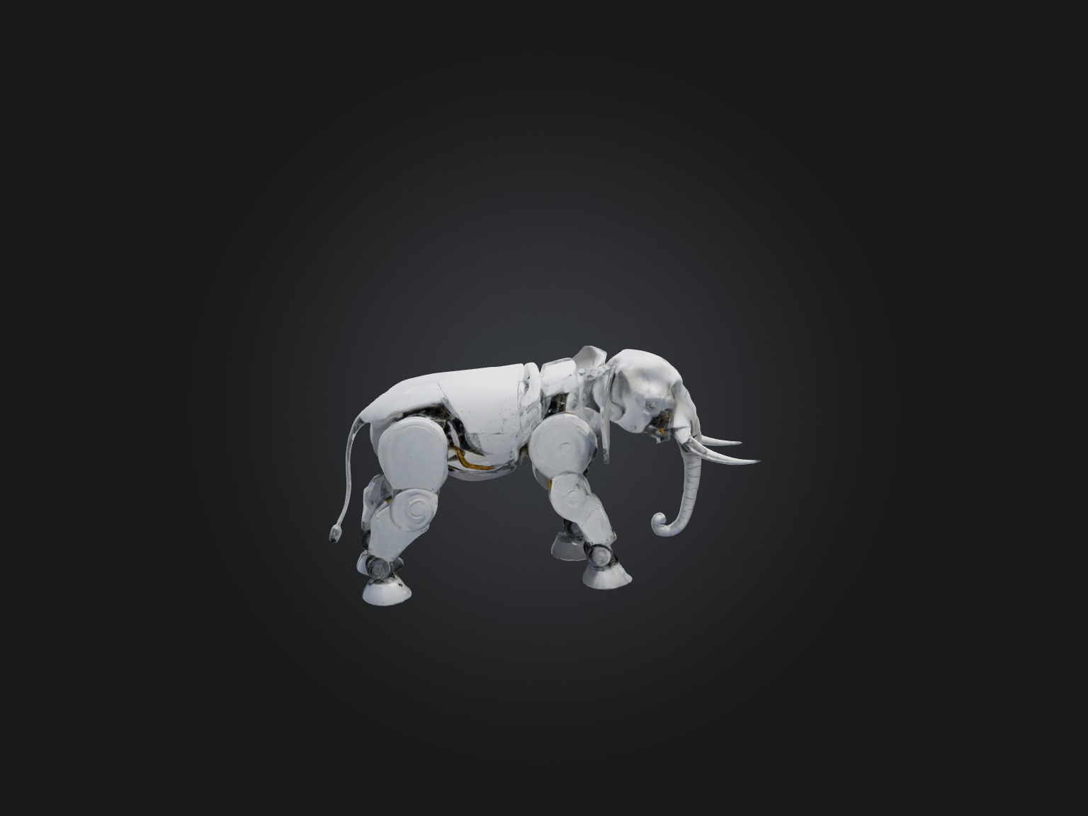 RoboElephant Model Low-poly 3D model_8