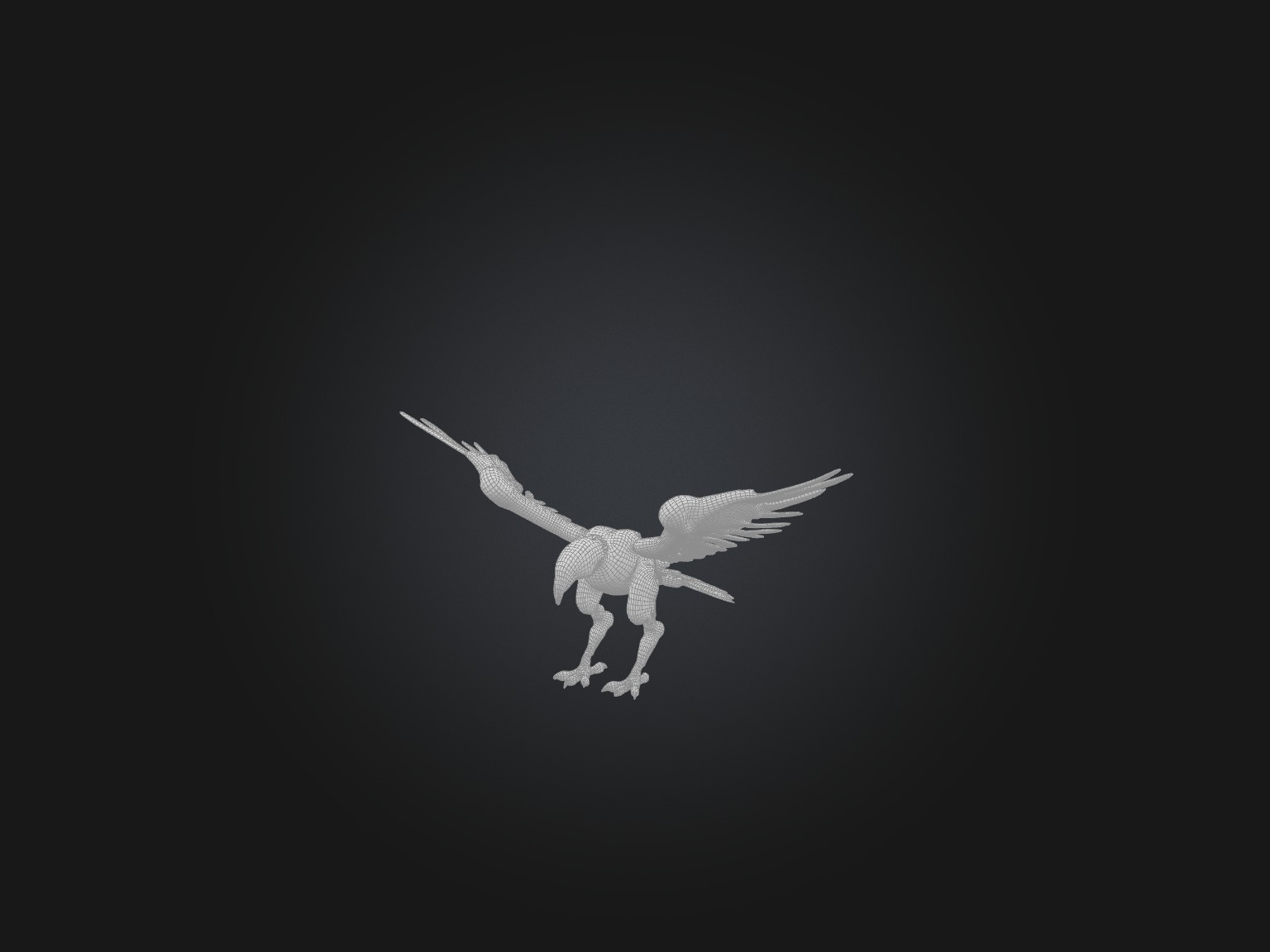 RoboEagle Model Low-poly 3D model_1