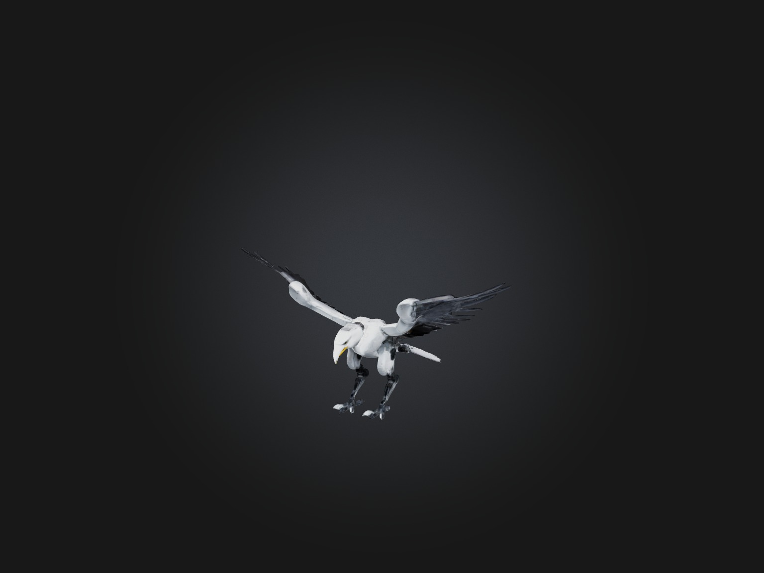 RoboEagle Model Low-poly 3D model_8