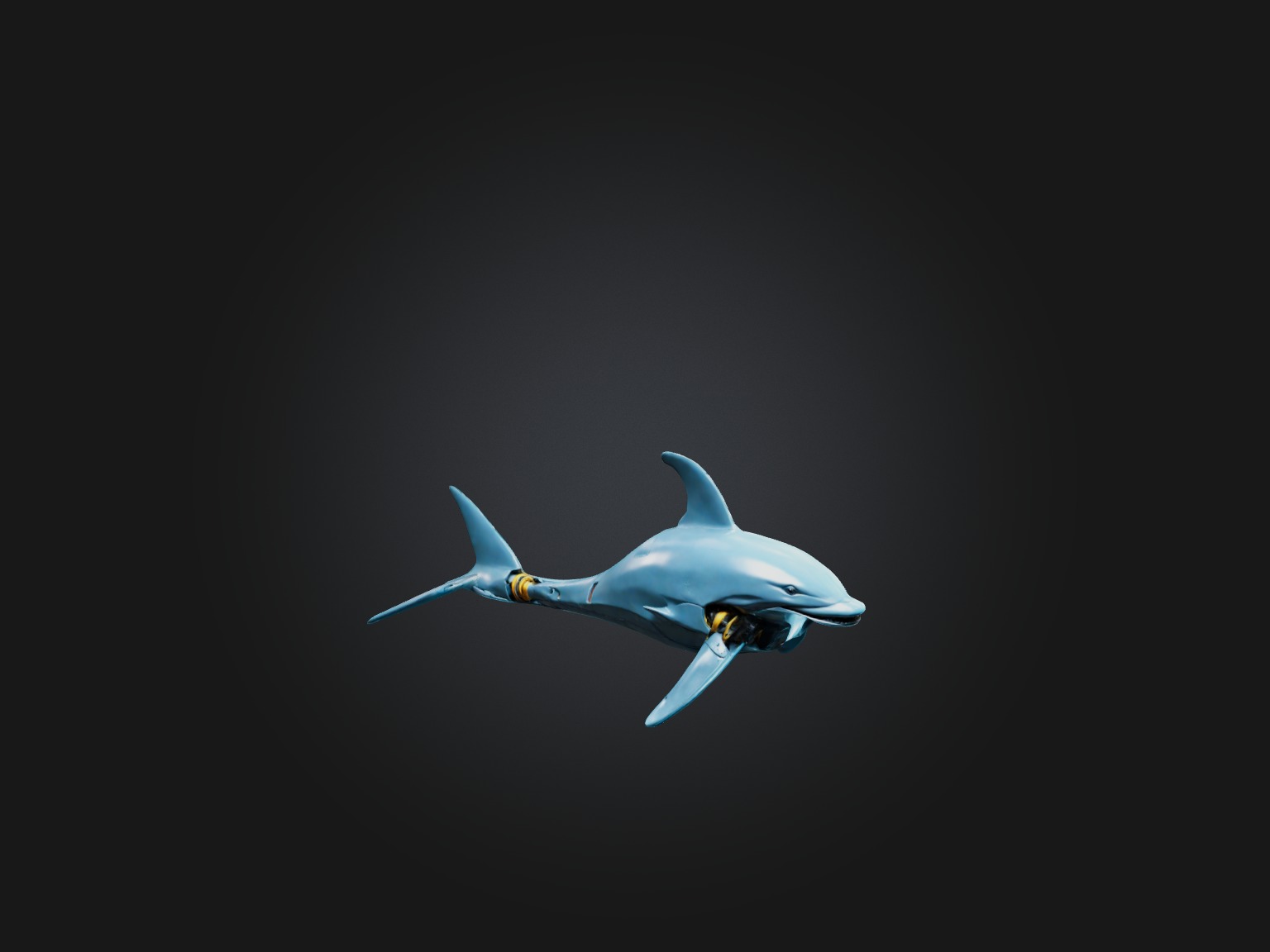 RoboDolphin Model Low-poly 3D model_7