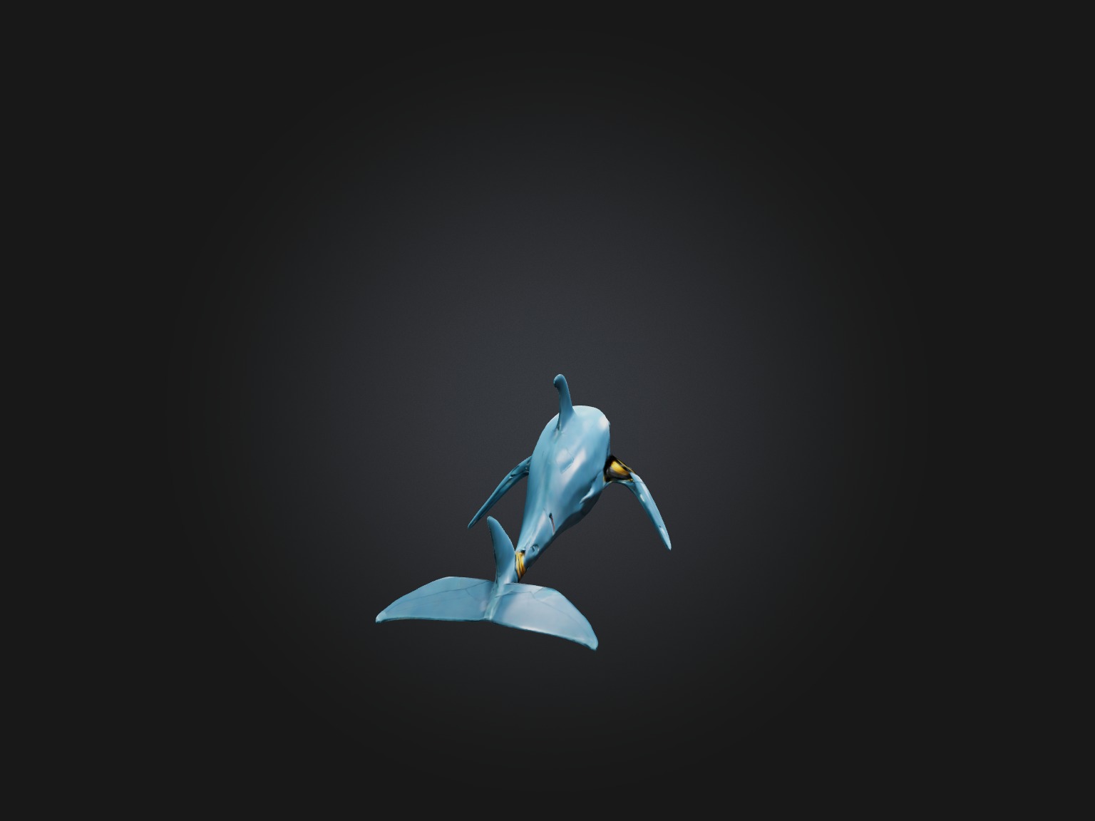 RoboDolphin Model Low-poly 3D model_5