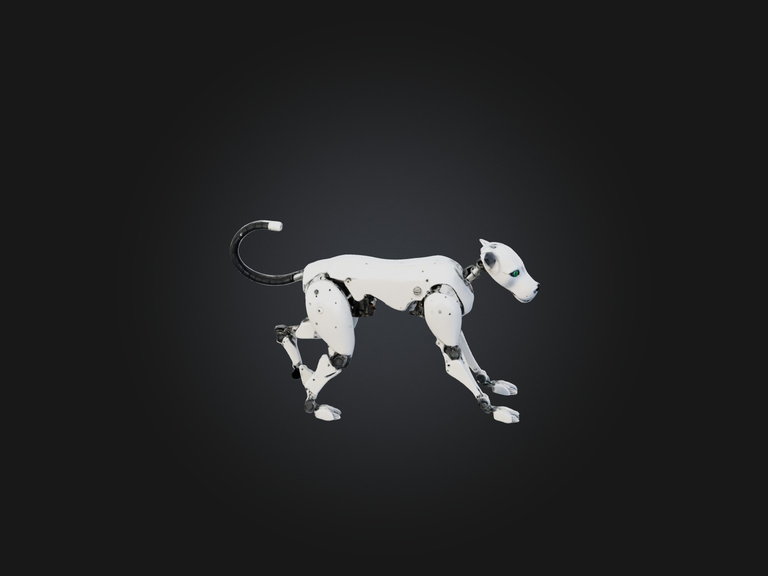 RoboDog Model Low-poly 3D model_3