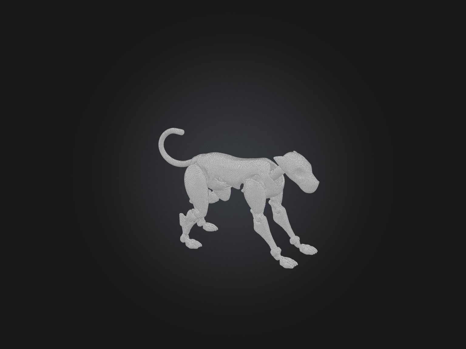 RoboDog Model Low-poly 3D model_1