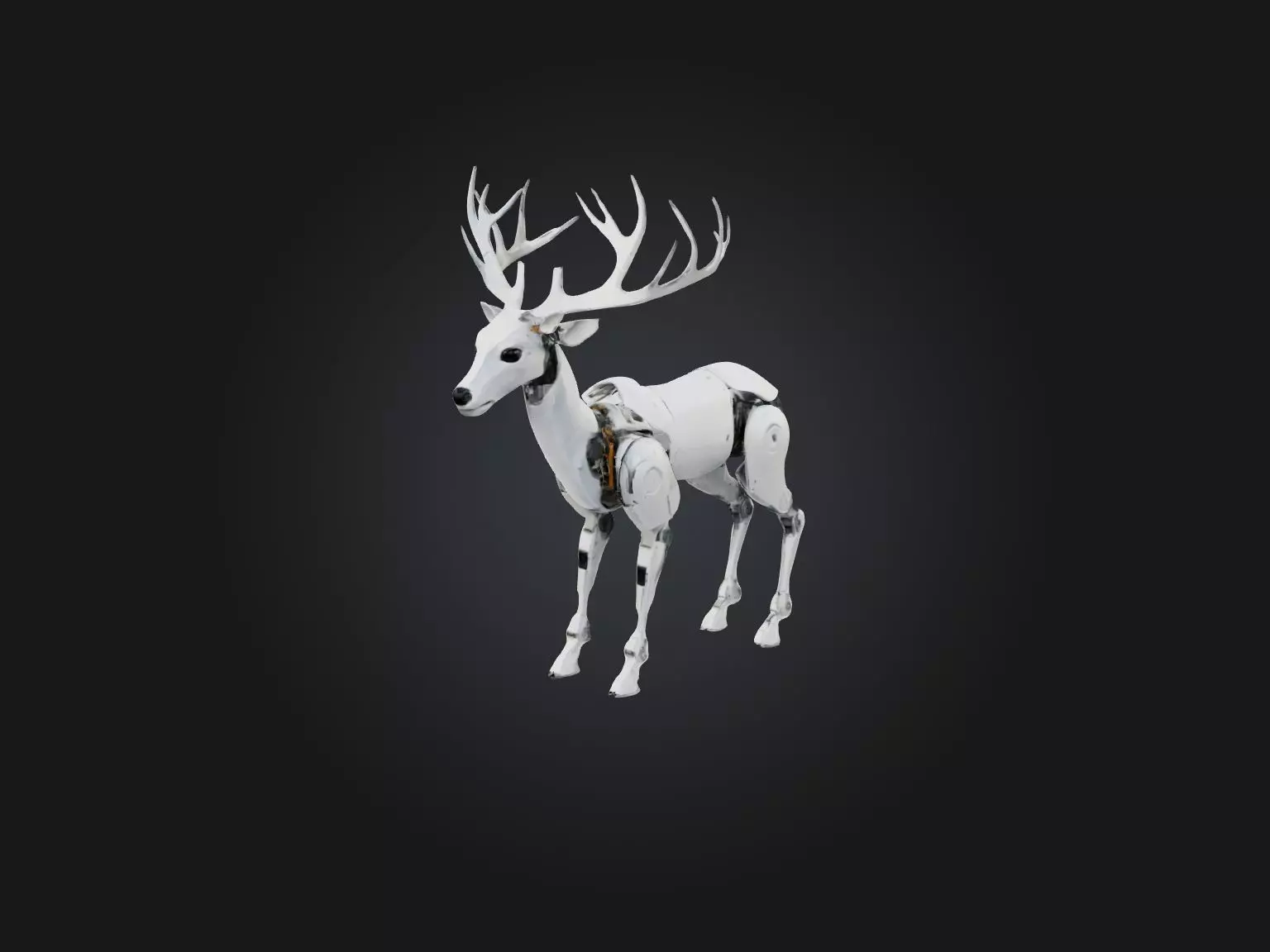 RoboDeer Model Low-poly 3D model_0