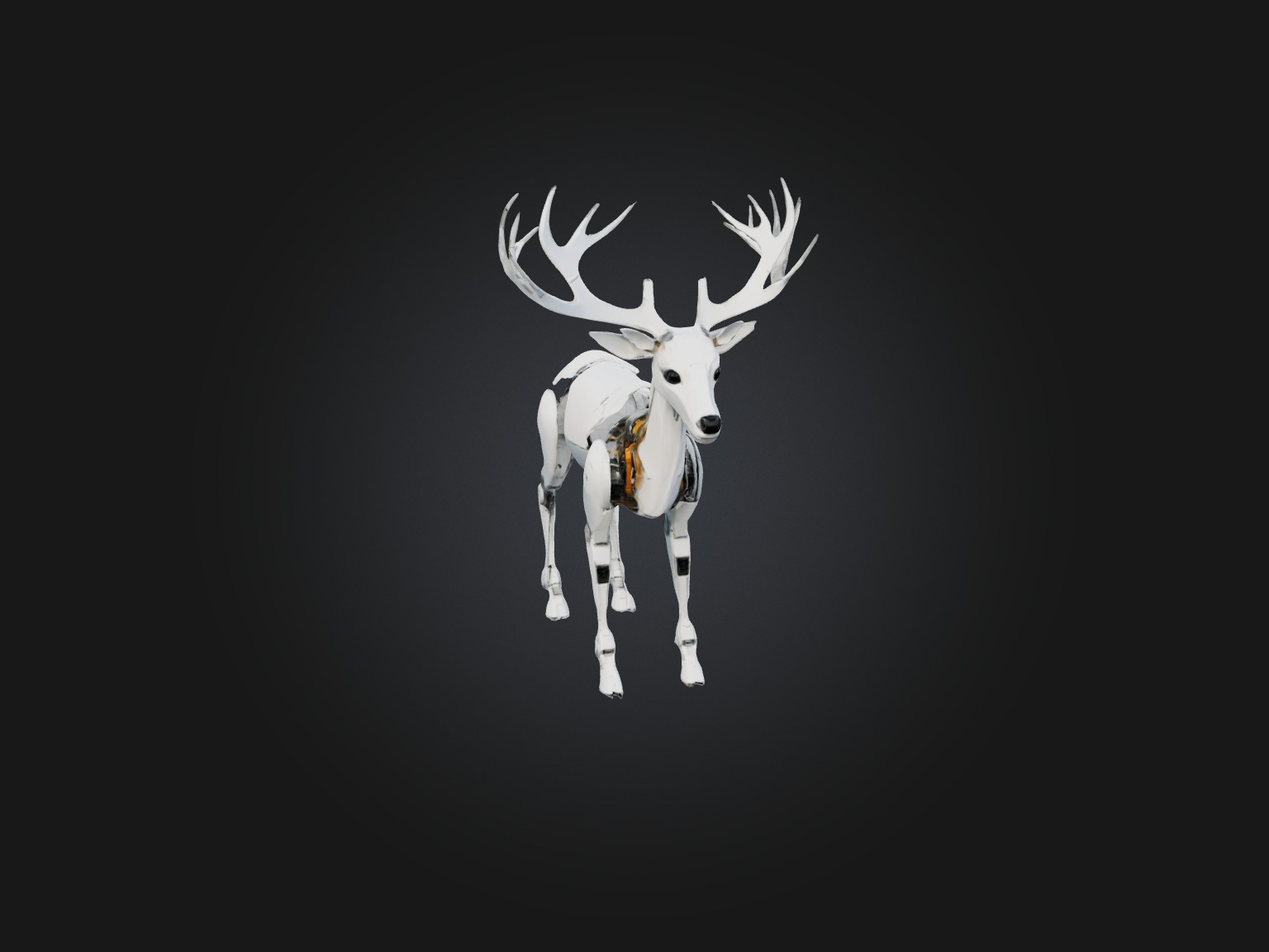 RoboDeer Model Low-poly 3D model_3