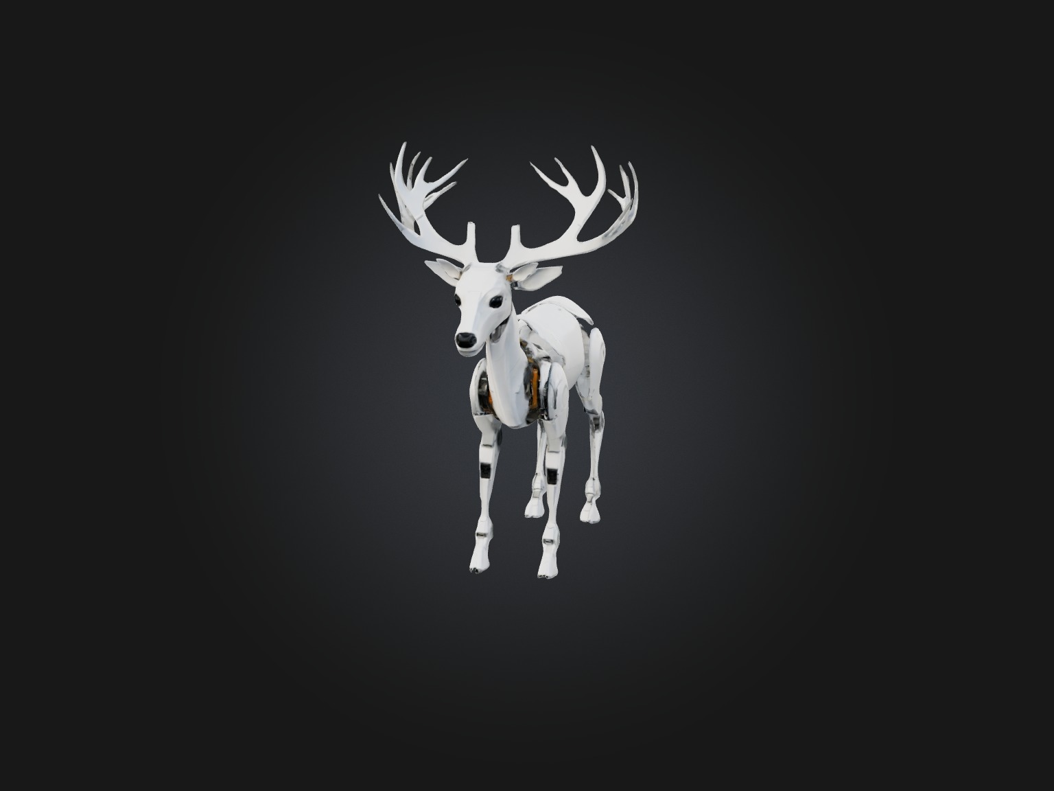 RoboDeer Model Low-poly 3D model_2