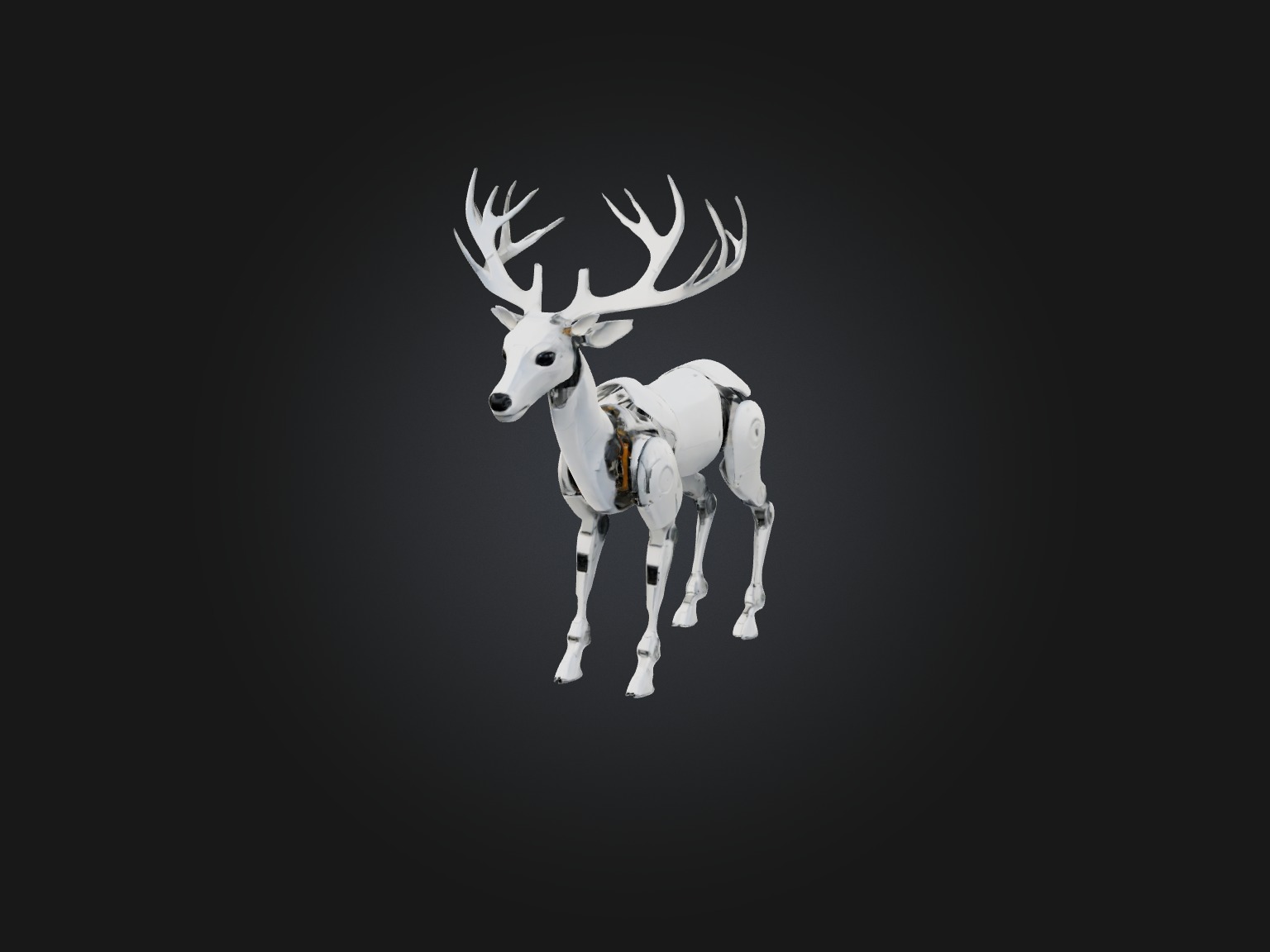 RoboDeer Model Low-poly 3D model_7