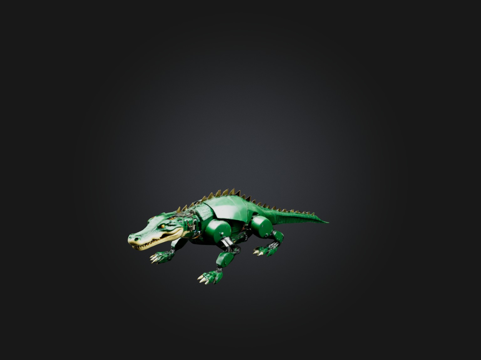 RoboCrocodile Model Low-poly 3D model_3