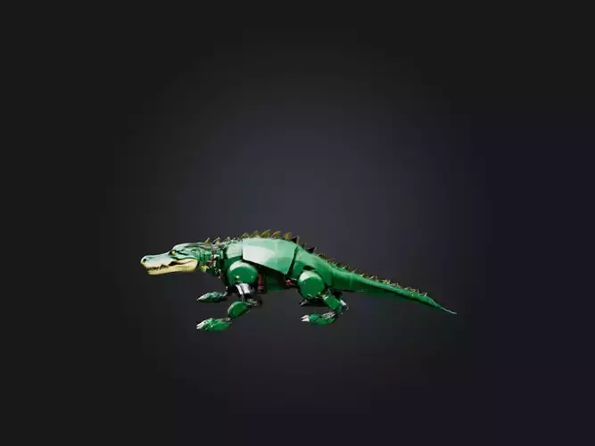 RoboCrocodile Model Low-poly 3D model
