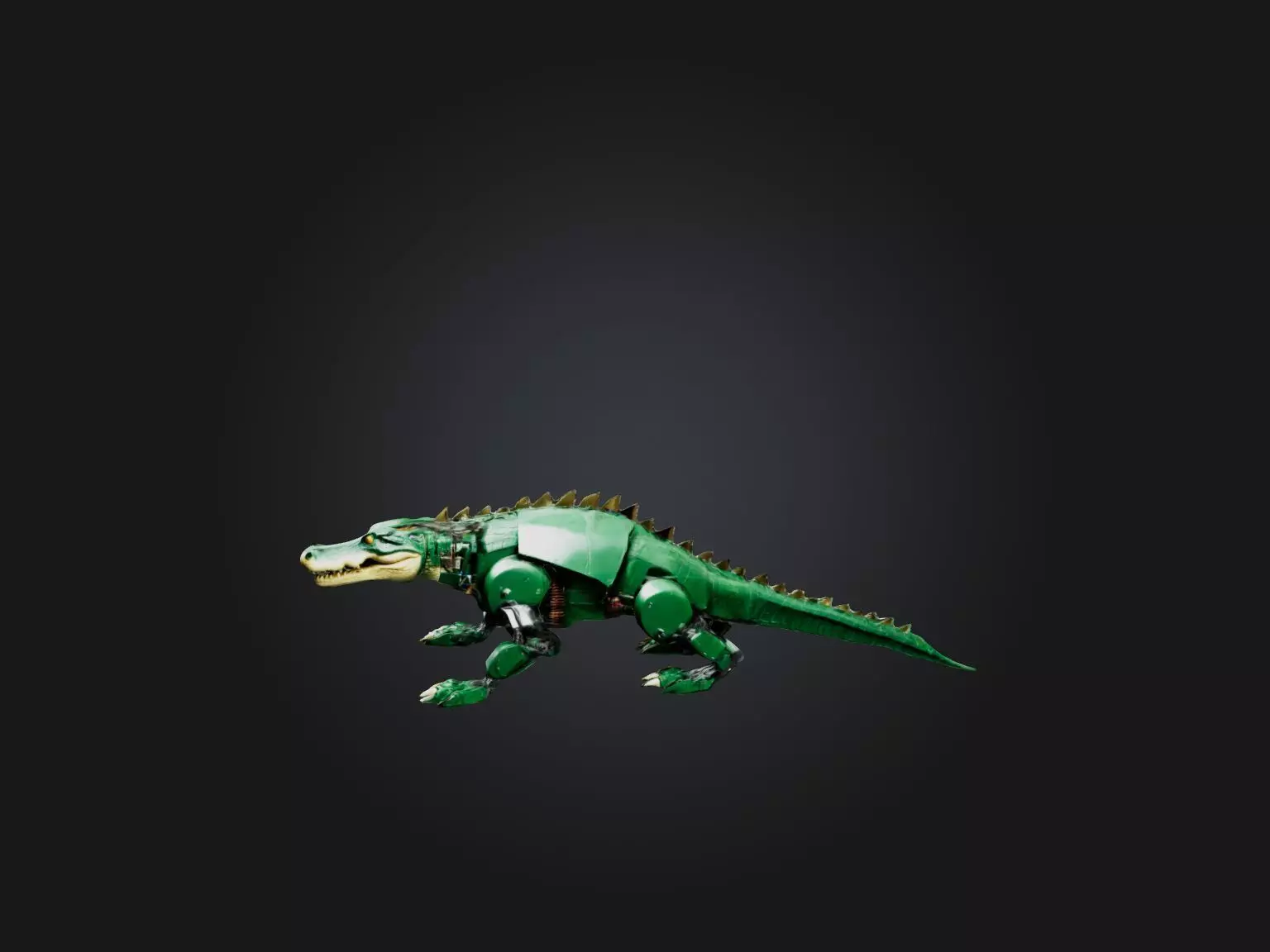 RoboCrocodile Model Low-poly 3D model_0
