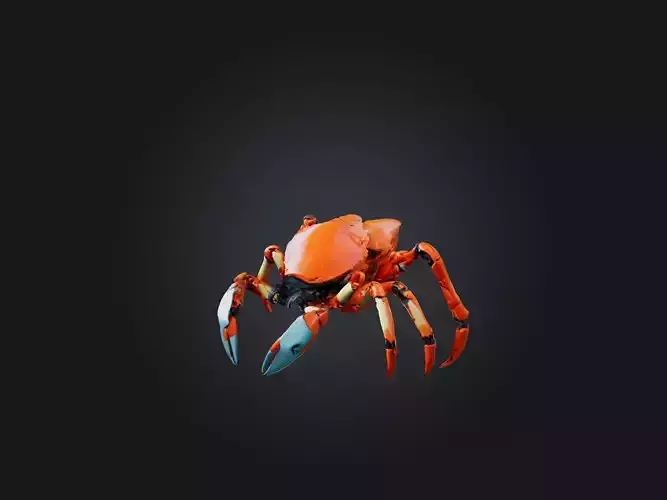 RoboCrab Model Low-poly 3D model