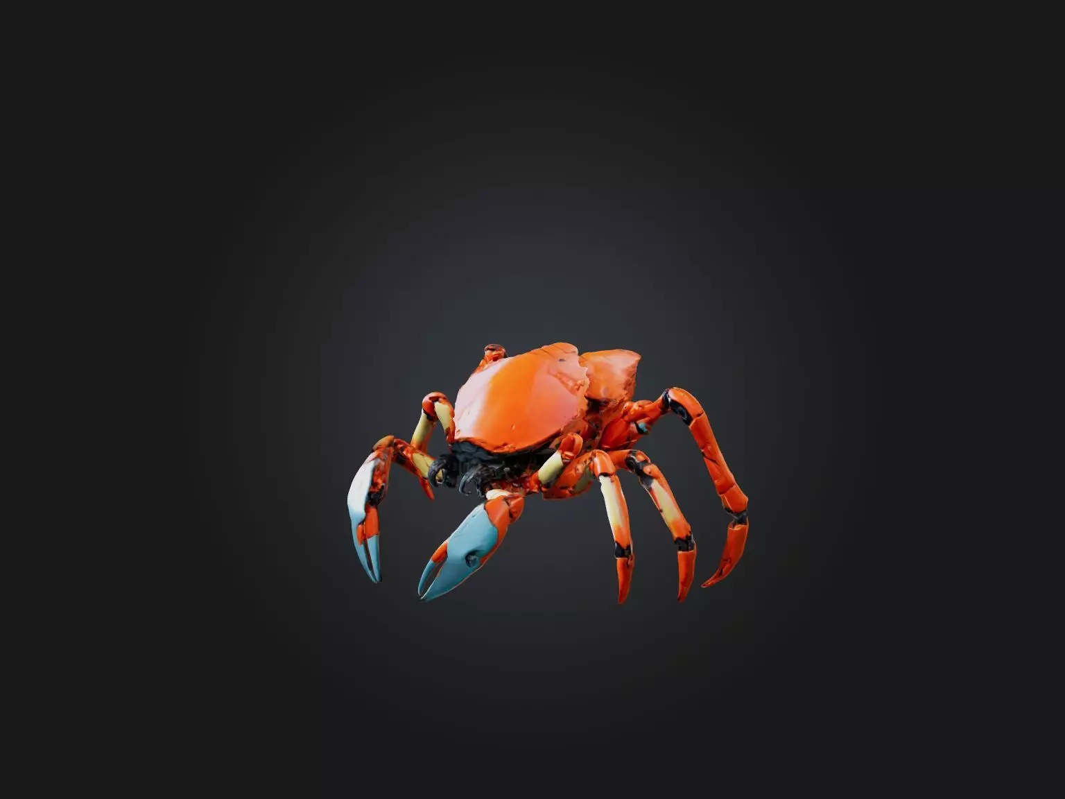 RoboCrab Model Low-poly 3D model_0