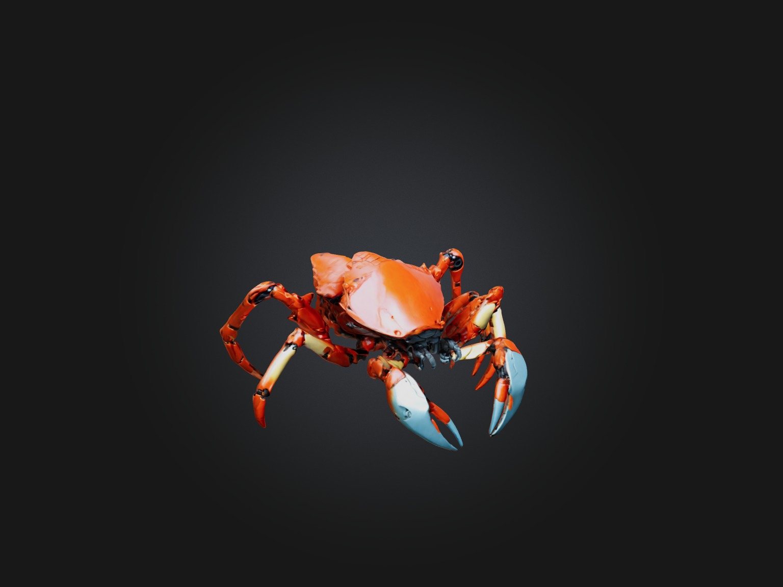 RoboCrab Model Low-poly 3D model_5
