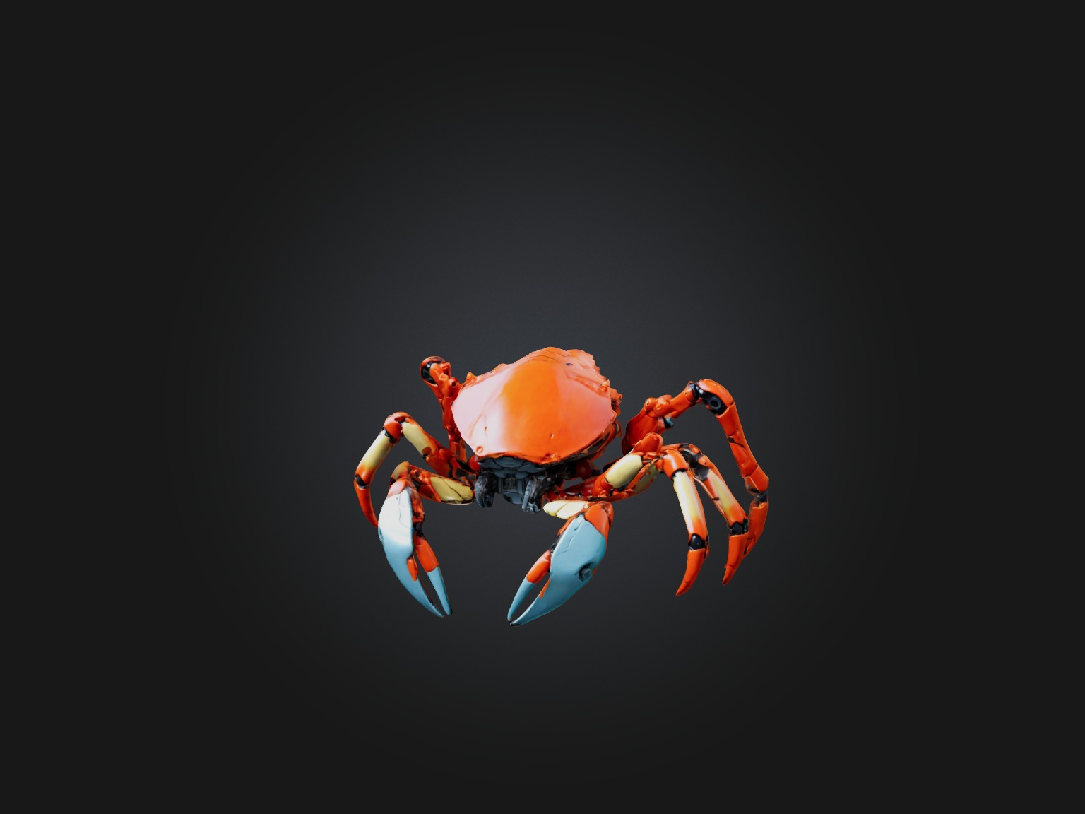 RoboCrab Model Low-poly 3D model_2