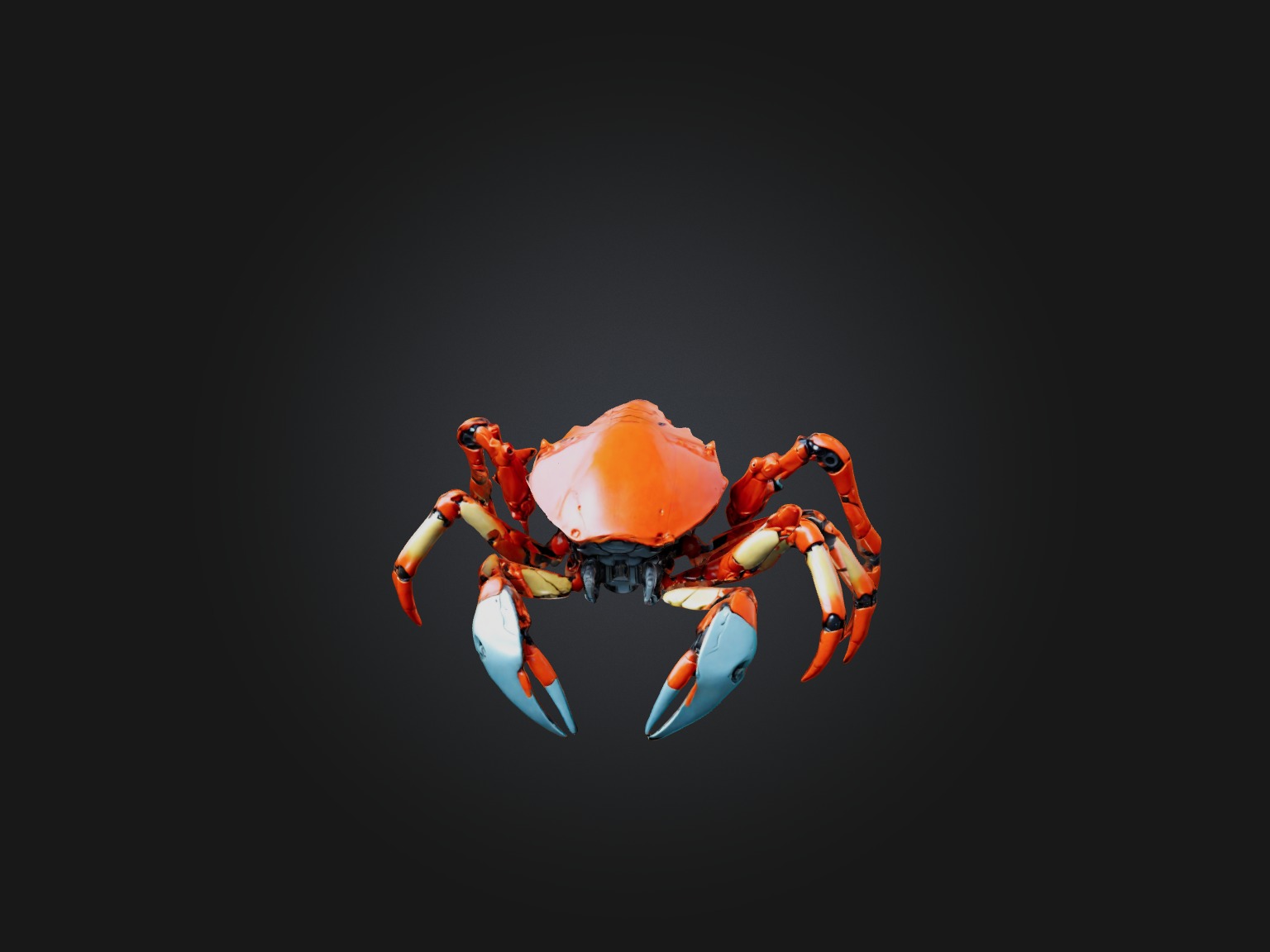 RoboCrab Model Low-poly 3D model_3