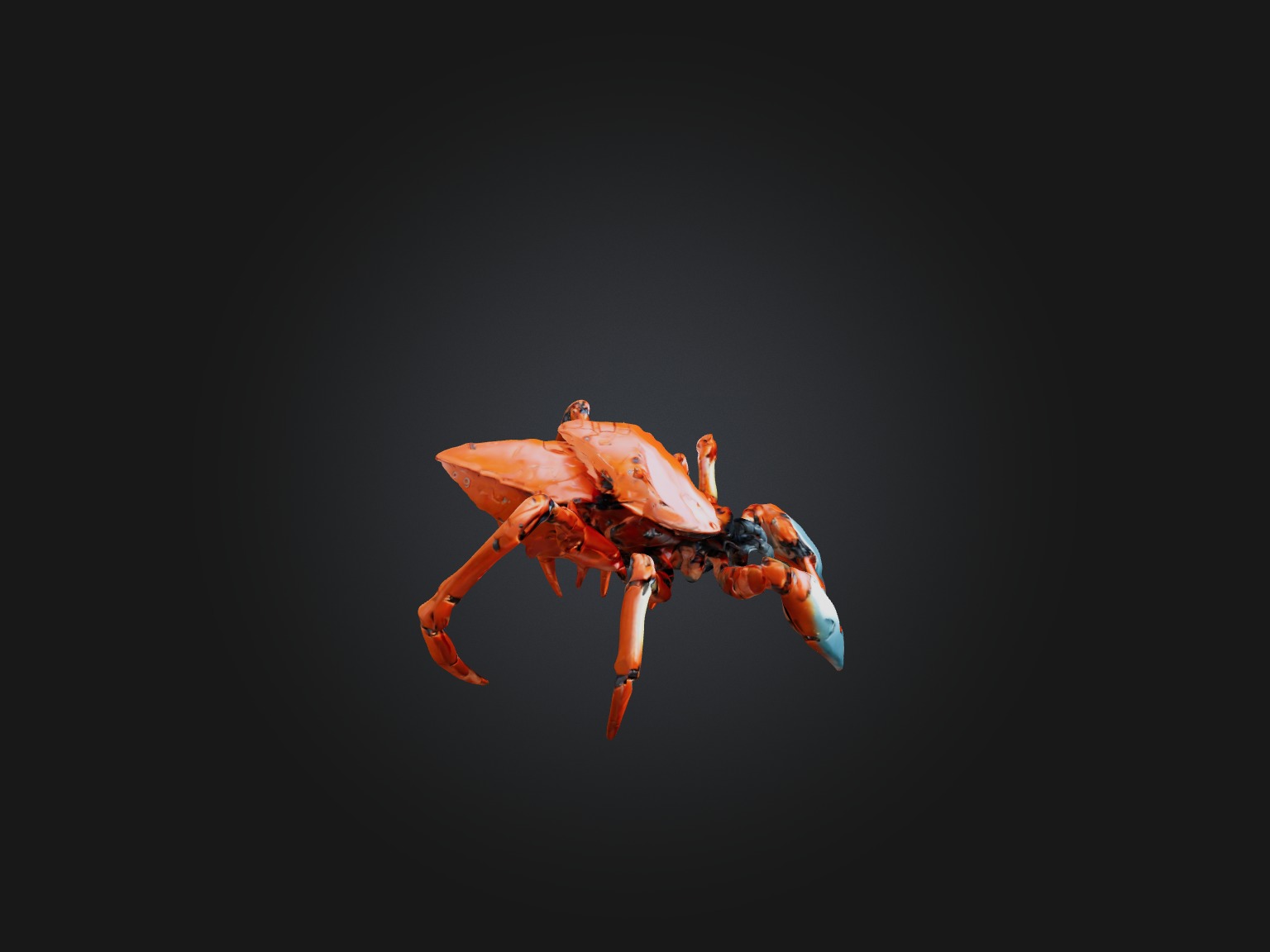 RoboCrab Model Low-poly 3D model_7