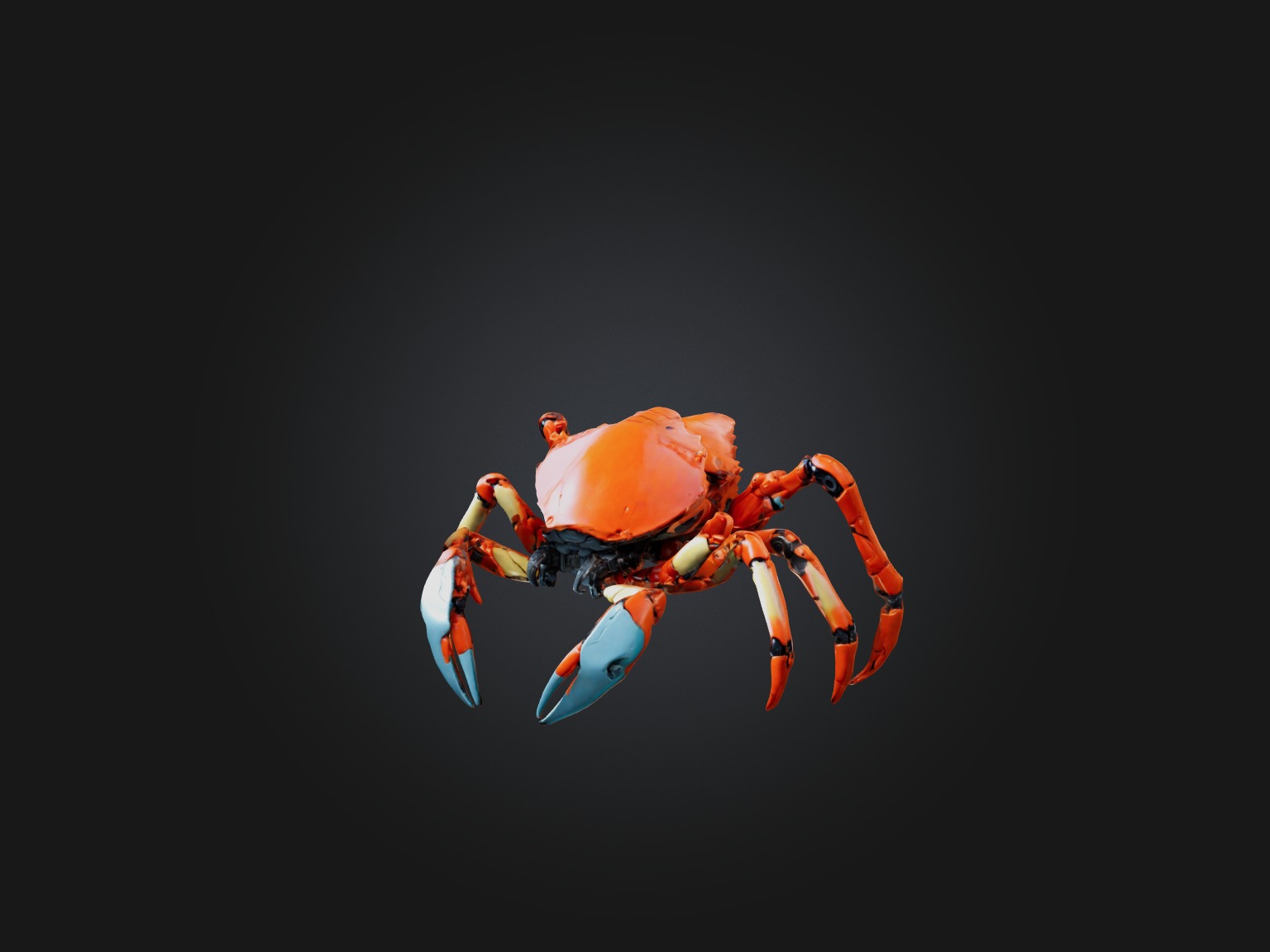 RoboCrab Model Low-poly 3D model_8