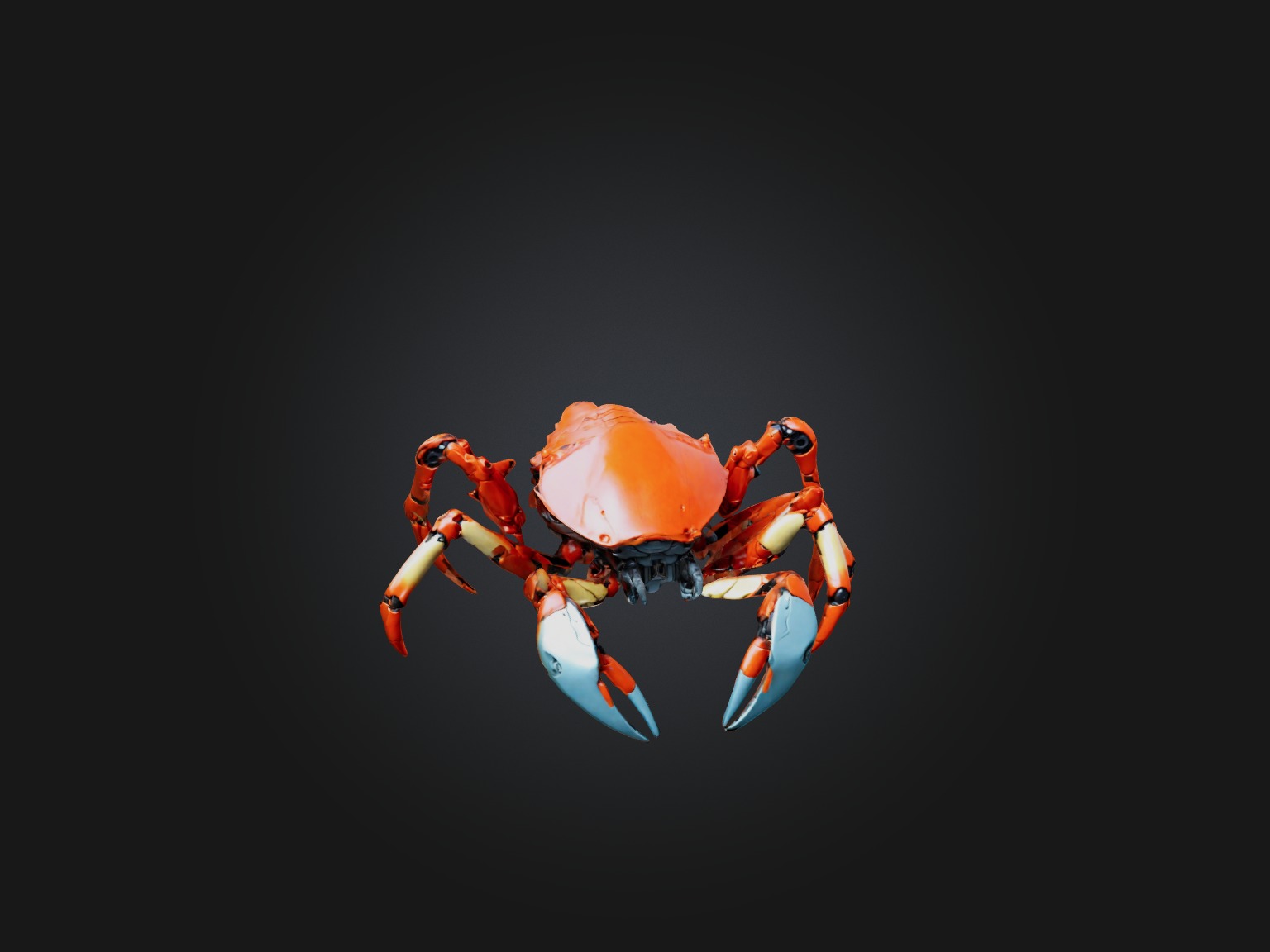 RoboCrab Model Low-poly 3D model_4