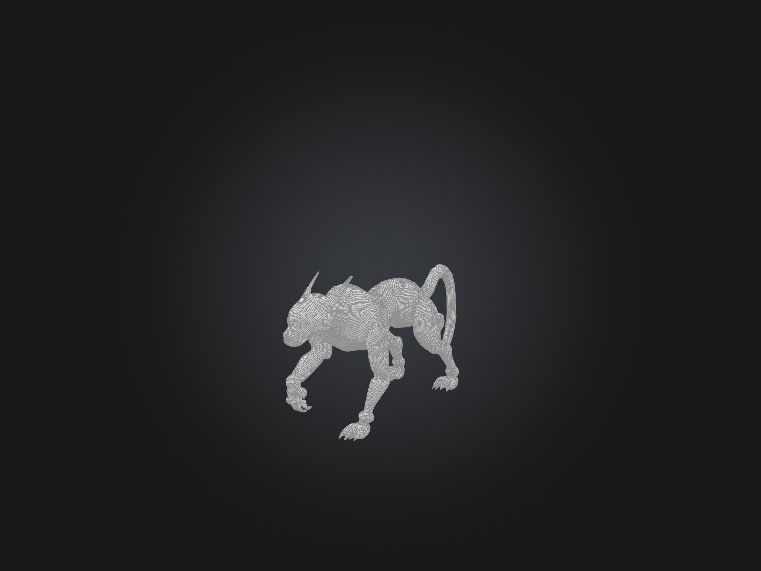 RoboCheetah Model Low-poly 3D model_1