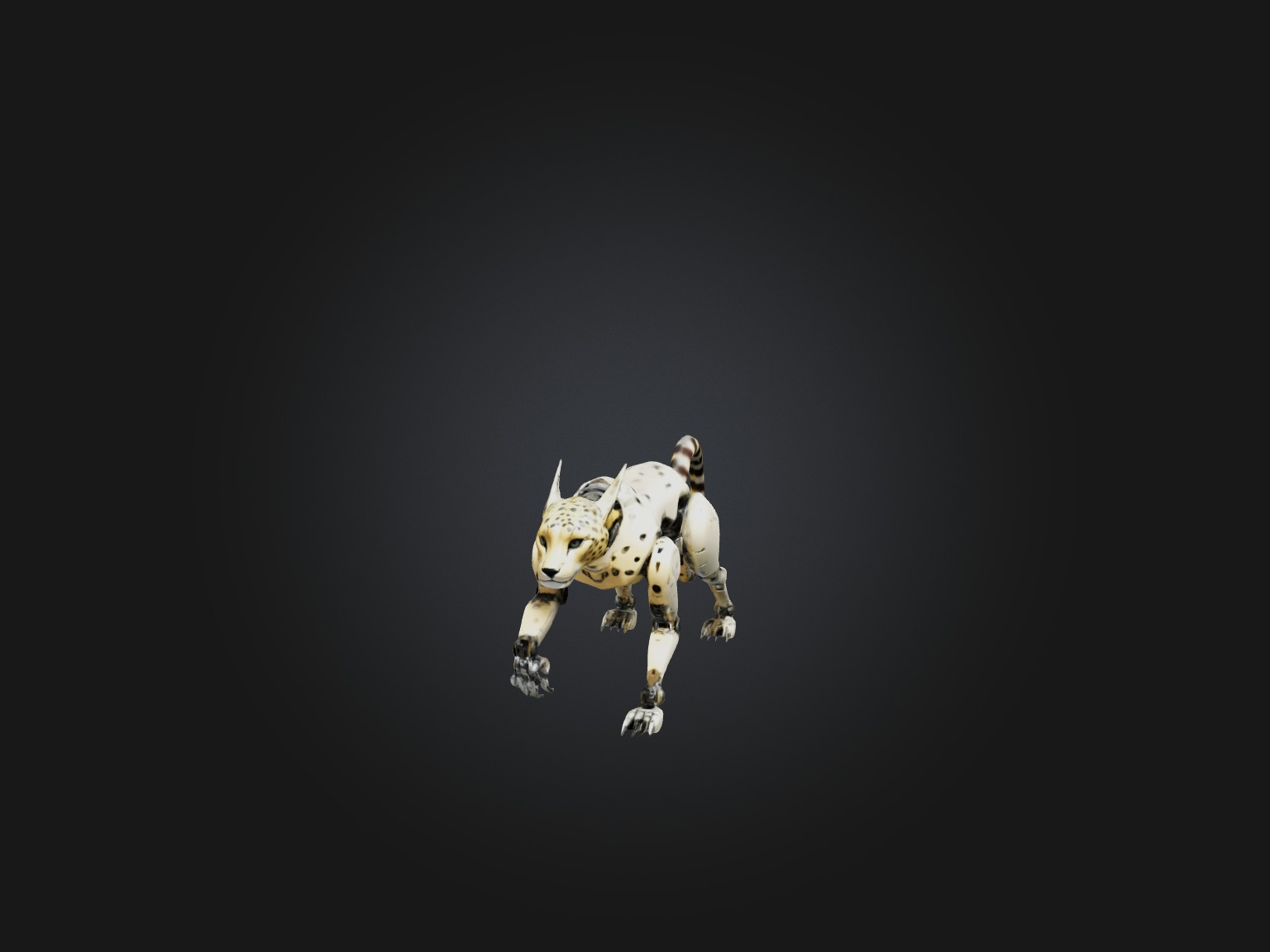 RoboCheetah Model Low-poly 3D model_2