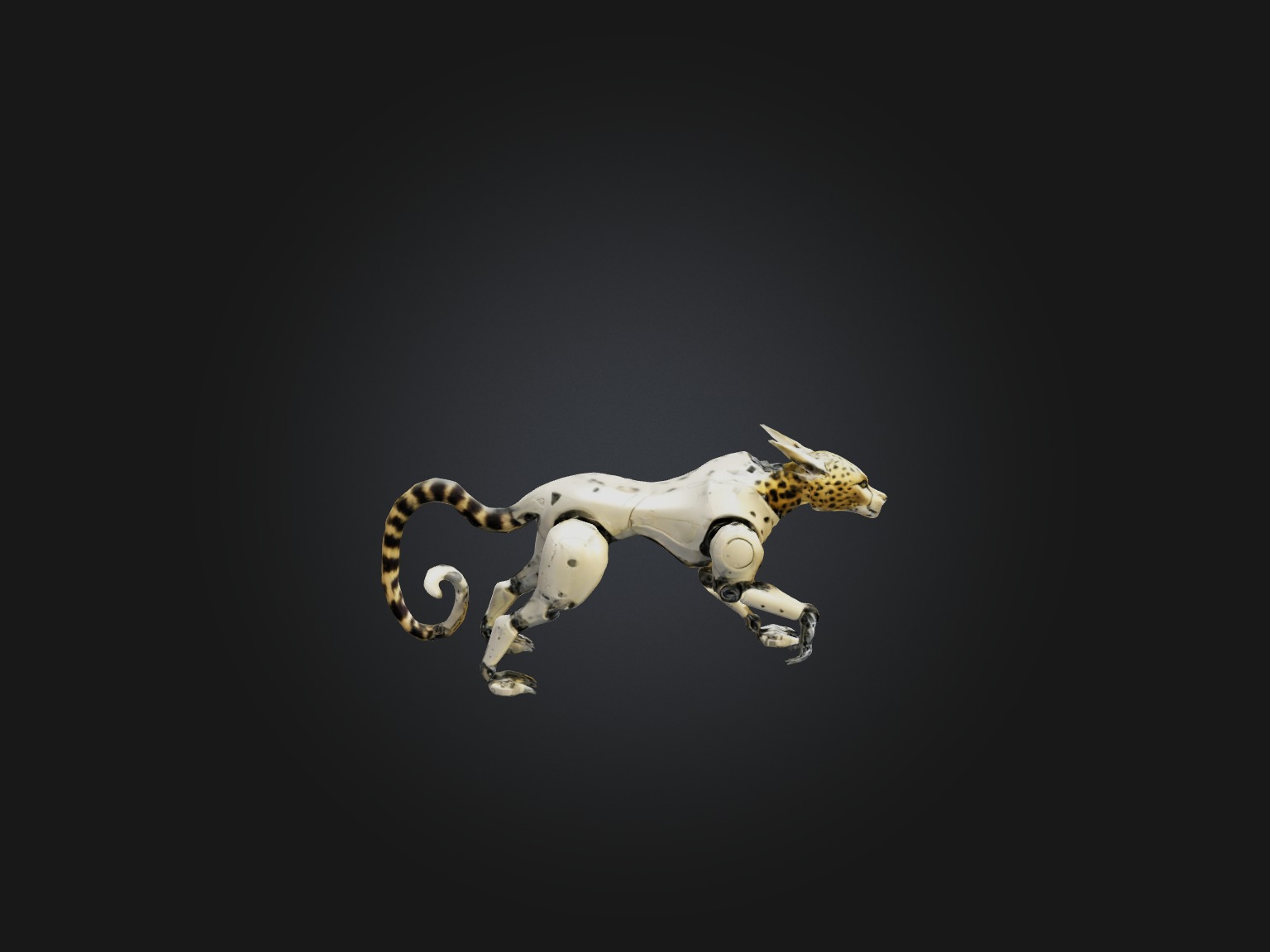 RoboCheetah Model Low-poly 3D model_7