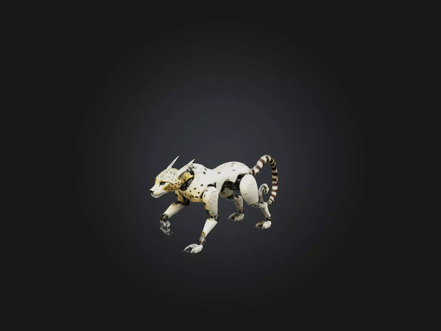 RoboCheetah Model Low-poly 3D model_0