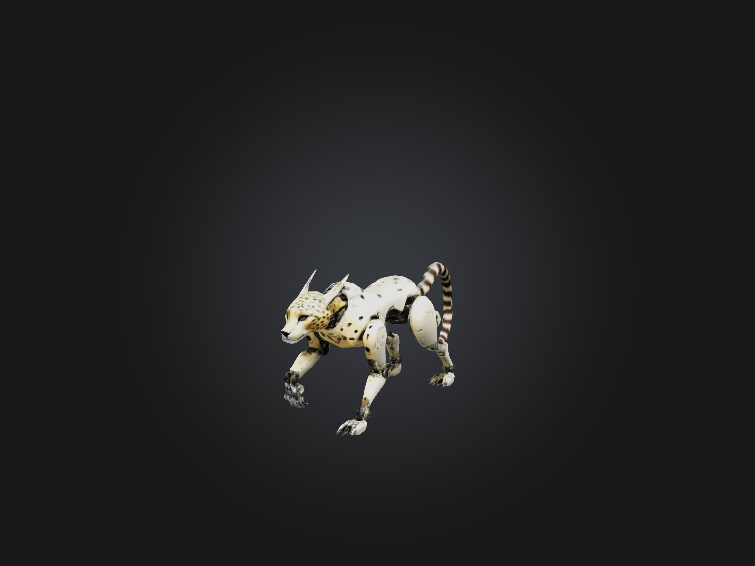 RoboCheetah Model Low-poly 3D model_8