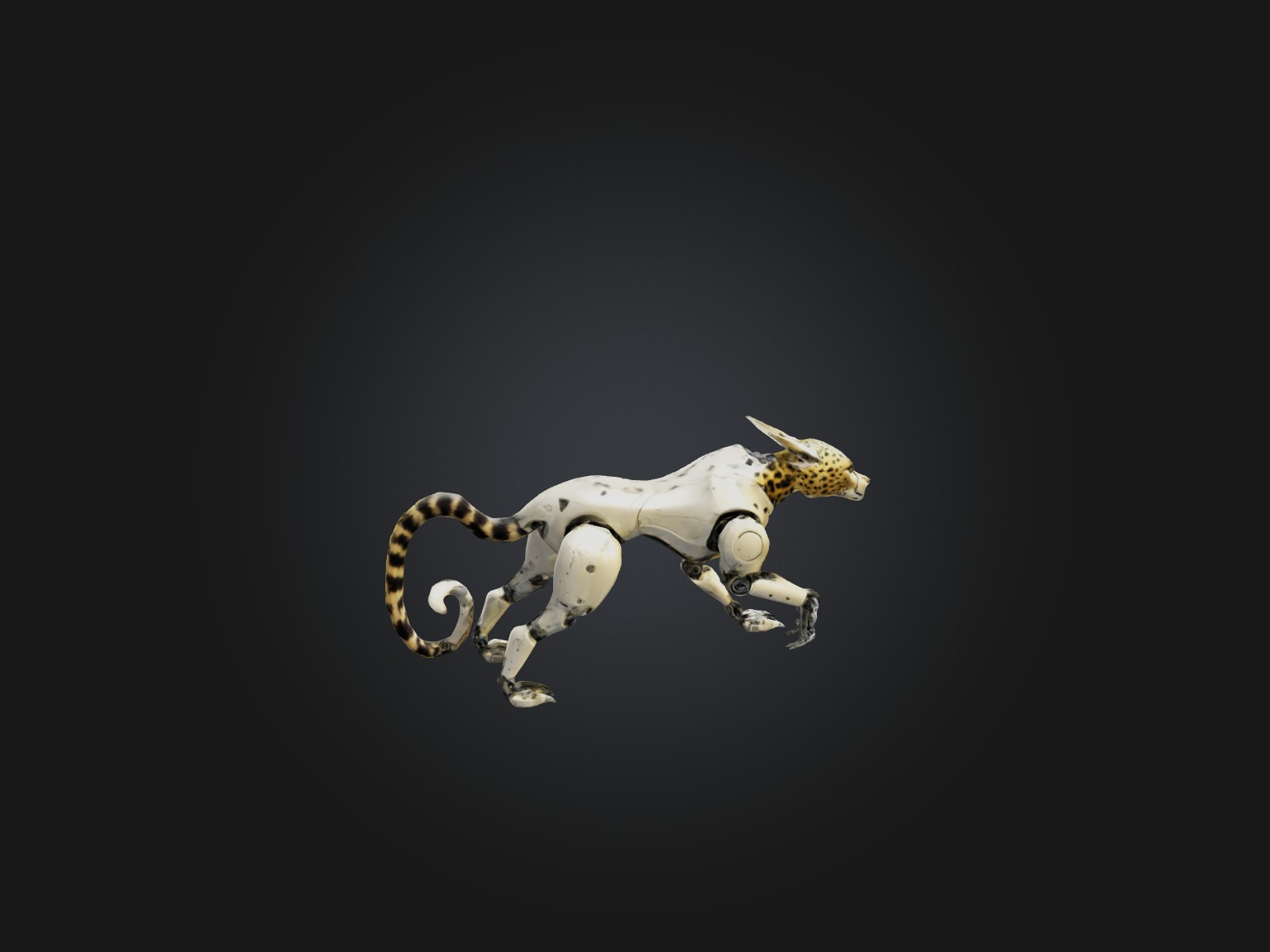RoboCheetah Model Low-poly 3D model_9