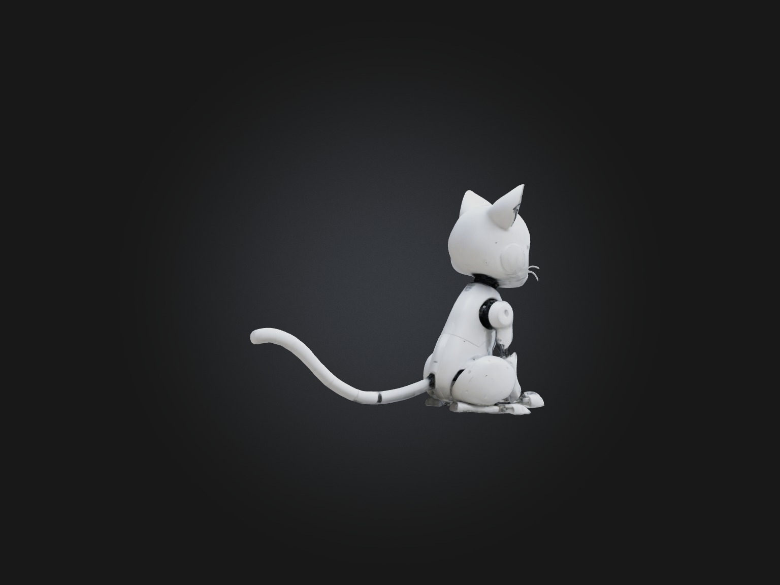 RoboCat Model Low-poly 3D model_3