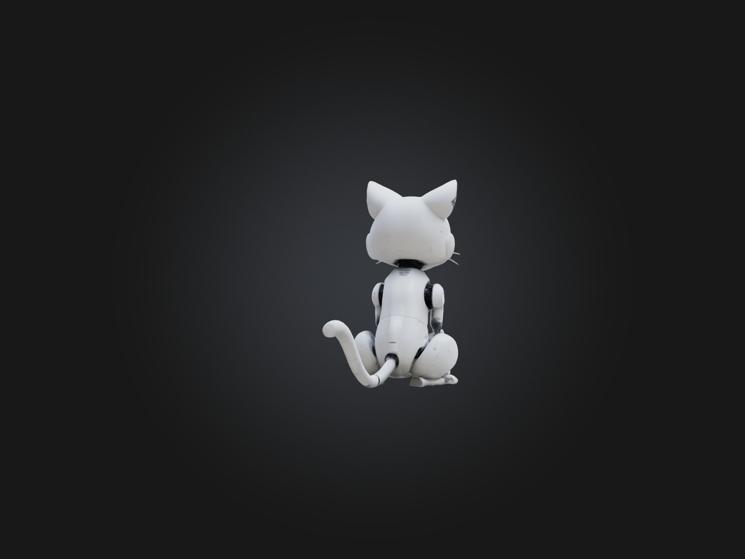 RoboCat Model Low-poly 3D model_7