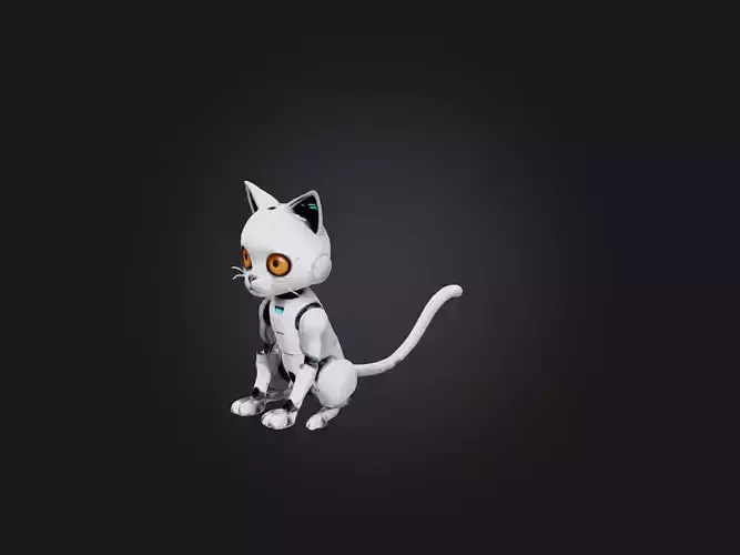 RoboCat Model Low-poly 3D model