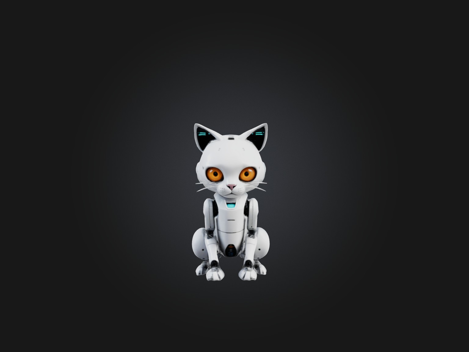 RoboCat Model Low-poly 3D model_5
