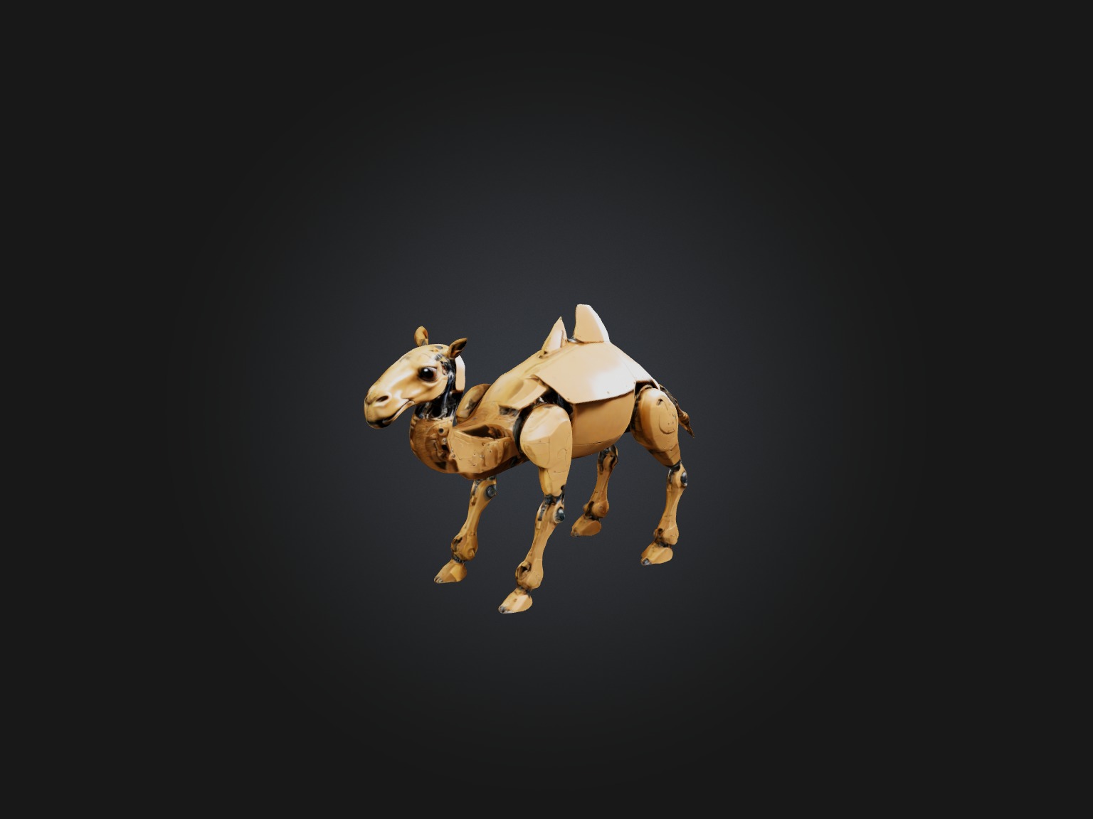 RoboCamel Model Low-poly 3D model_5